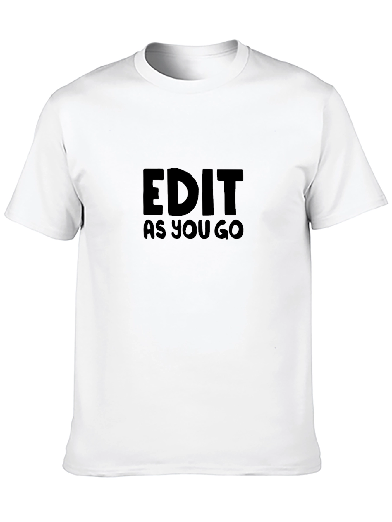 Edit As You Go Black T-Shirt