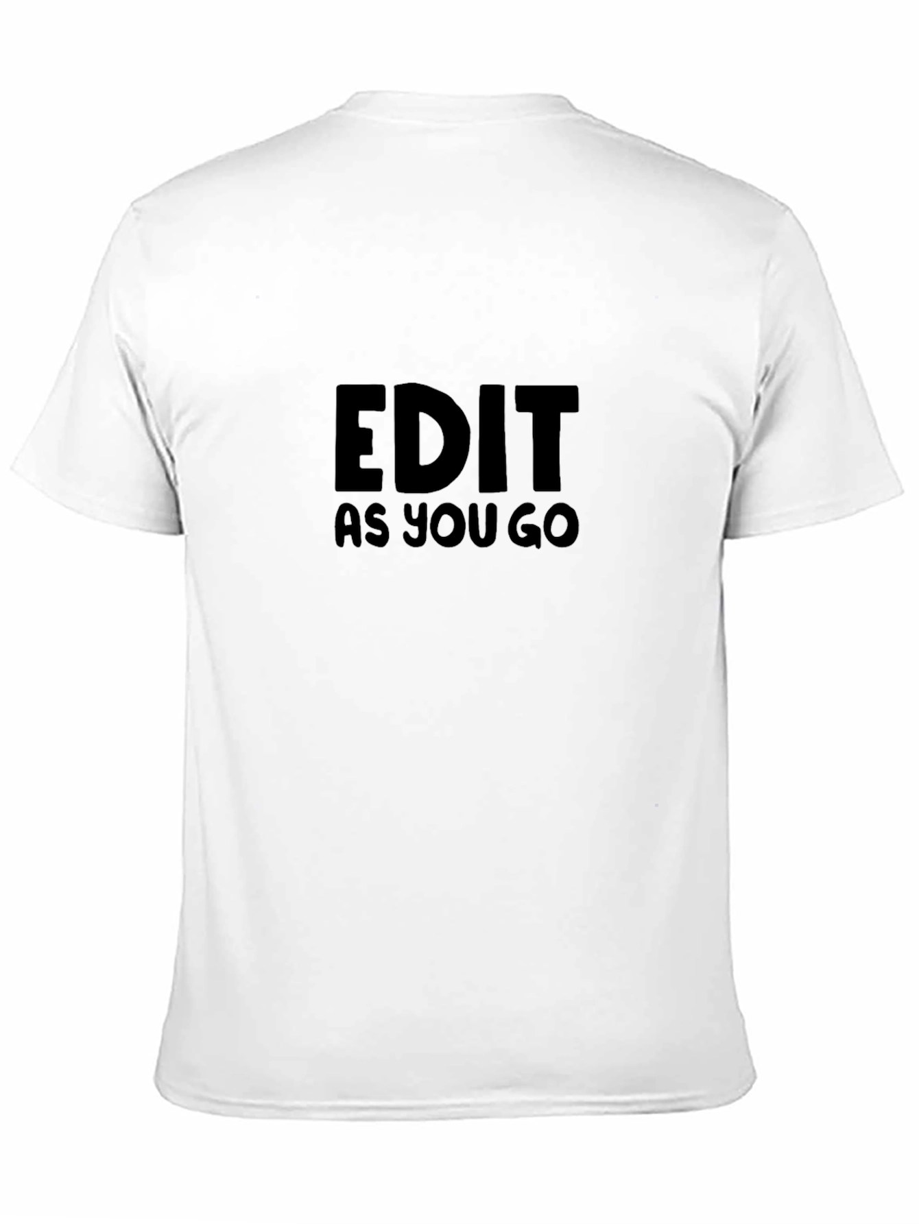Edit As You Go Black T-Shirt