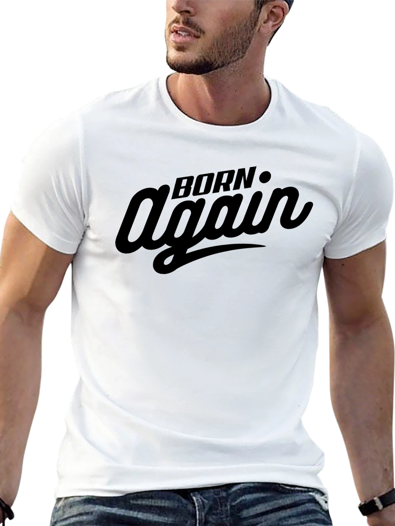 Born Again Graphic Tee - Classic Black T-Shirt
