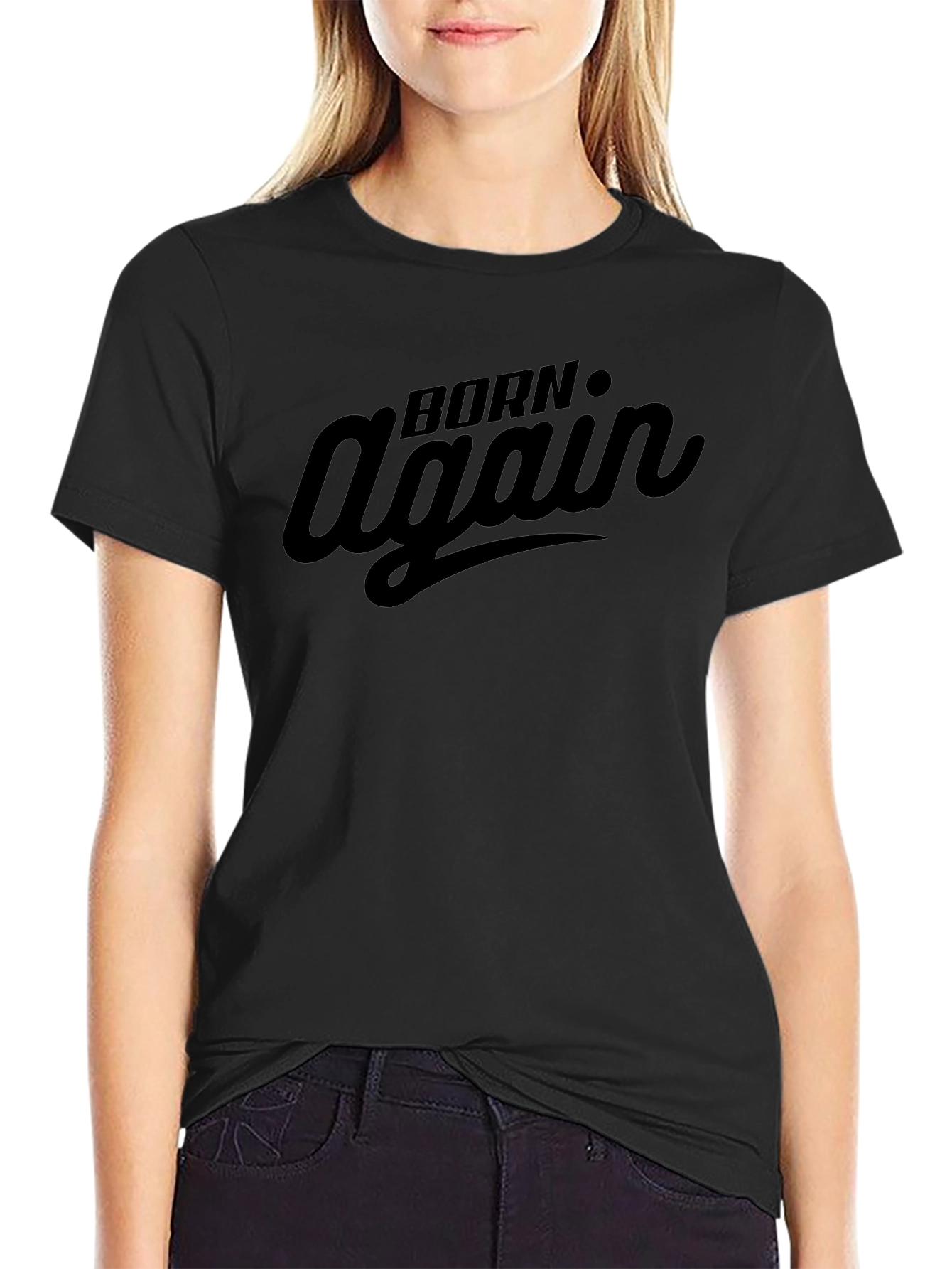 Born Again Graphic Tee - Classic Black T-Shirt