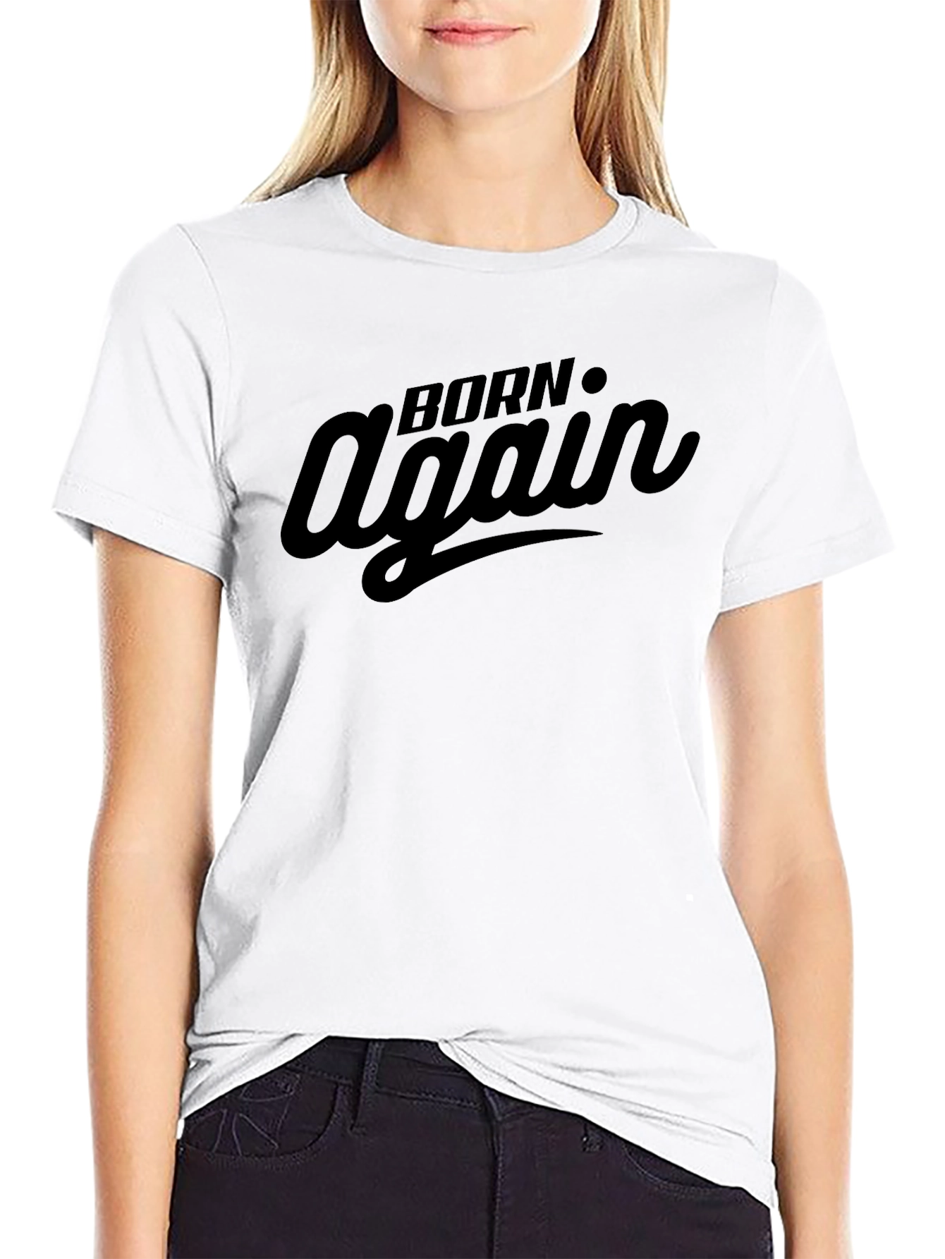 Born Again Graphic Tee - Classic Black T-Shirt