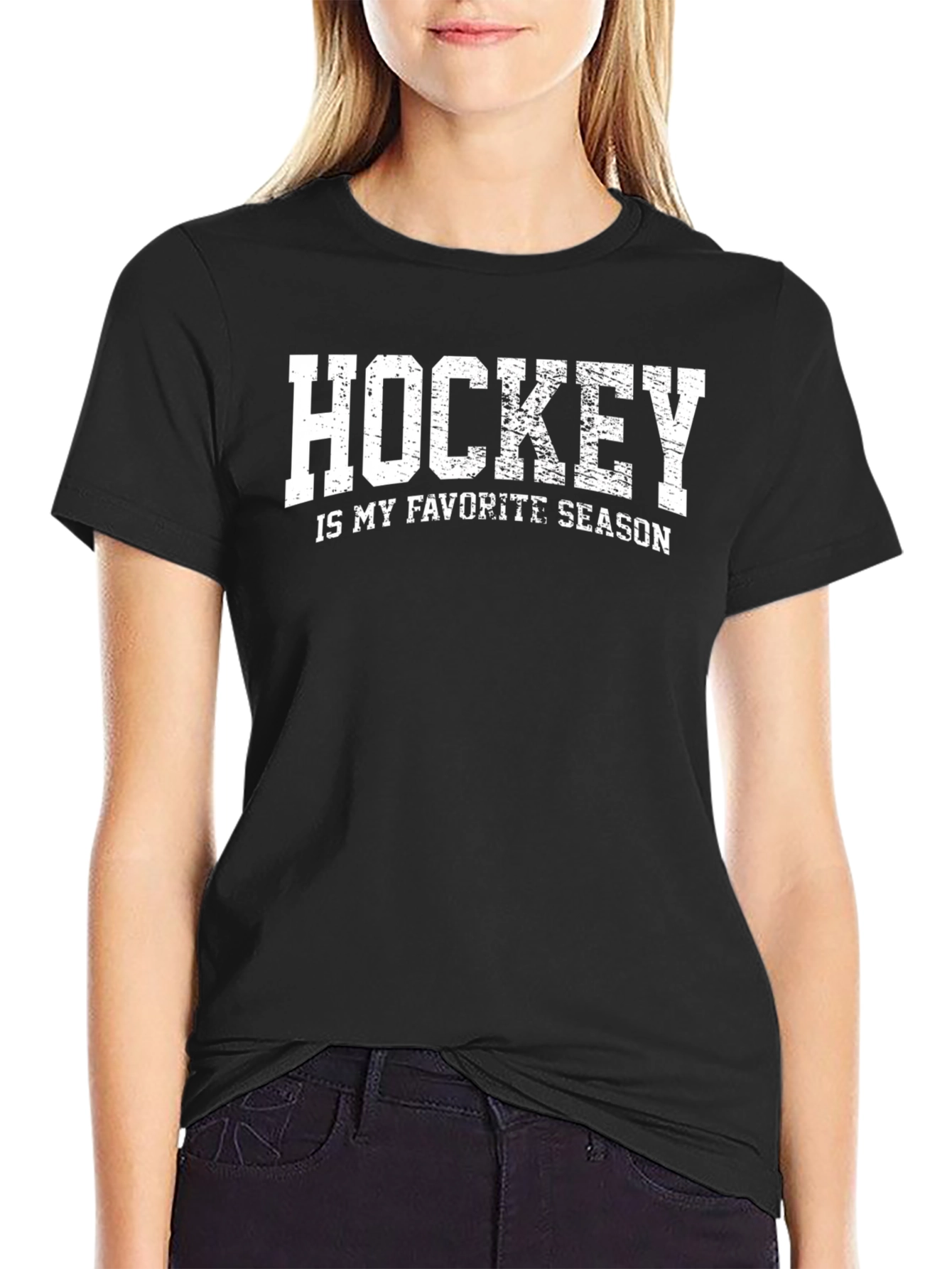 Hockey is My Favorite Season T-Shirt - Black