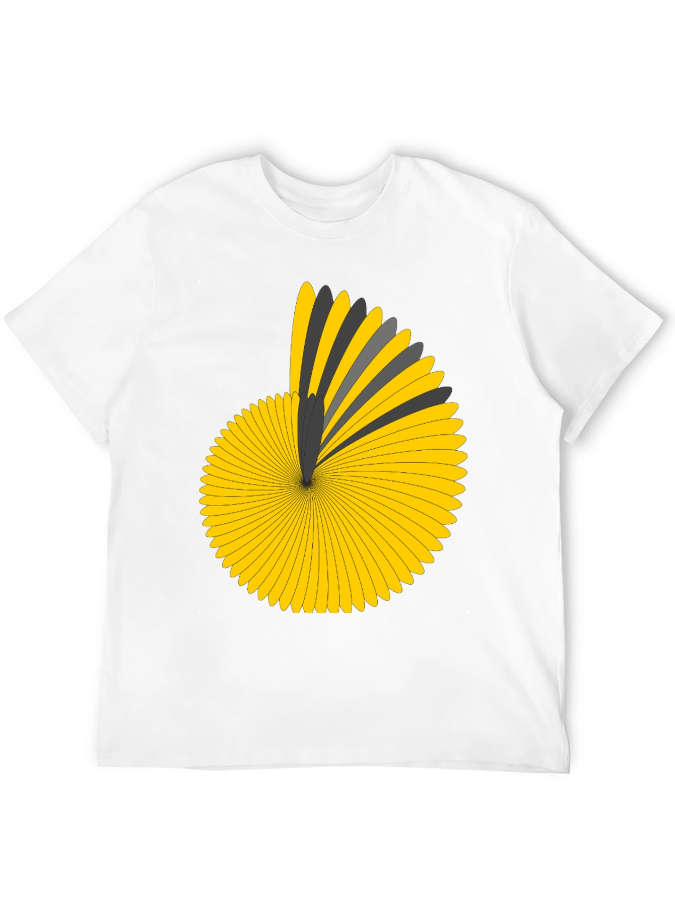 Geometric Pattern Black T-Shirt