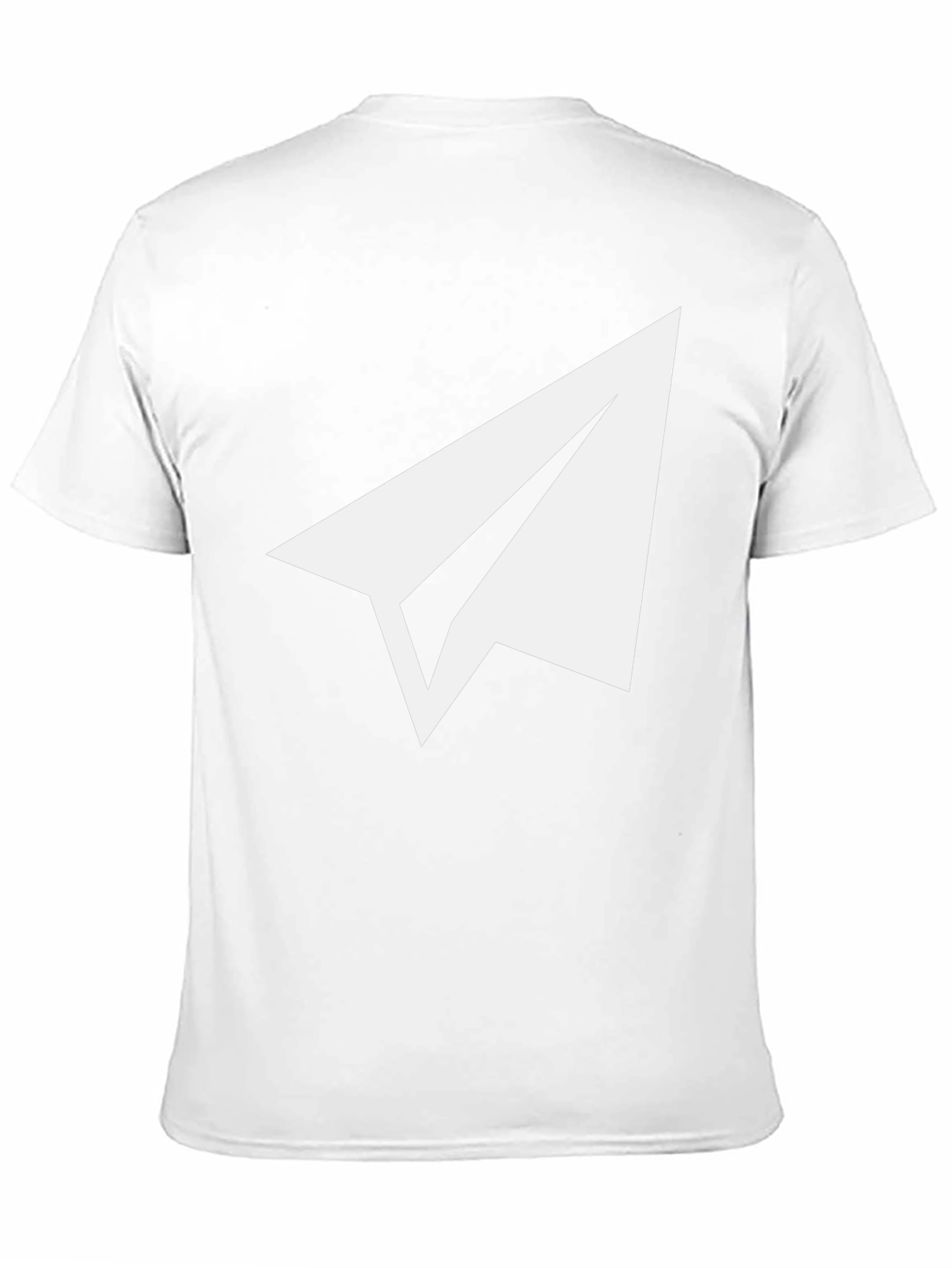 Paper Airplane Graphic Tee - Soft Black Cotton Blend