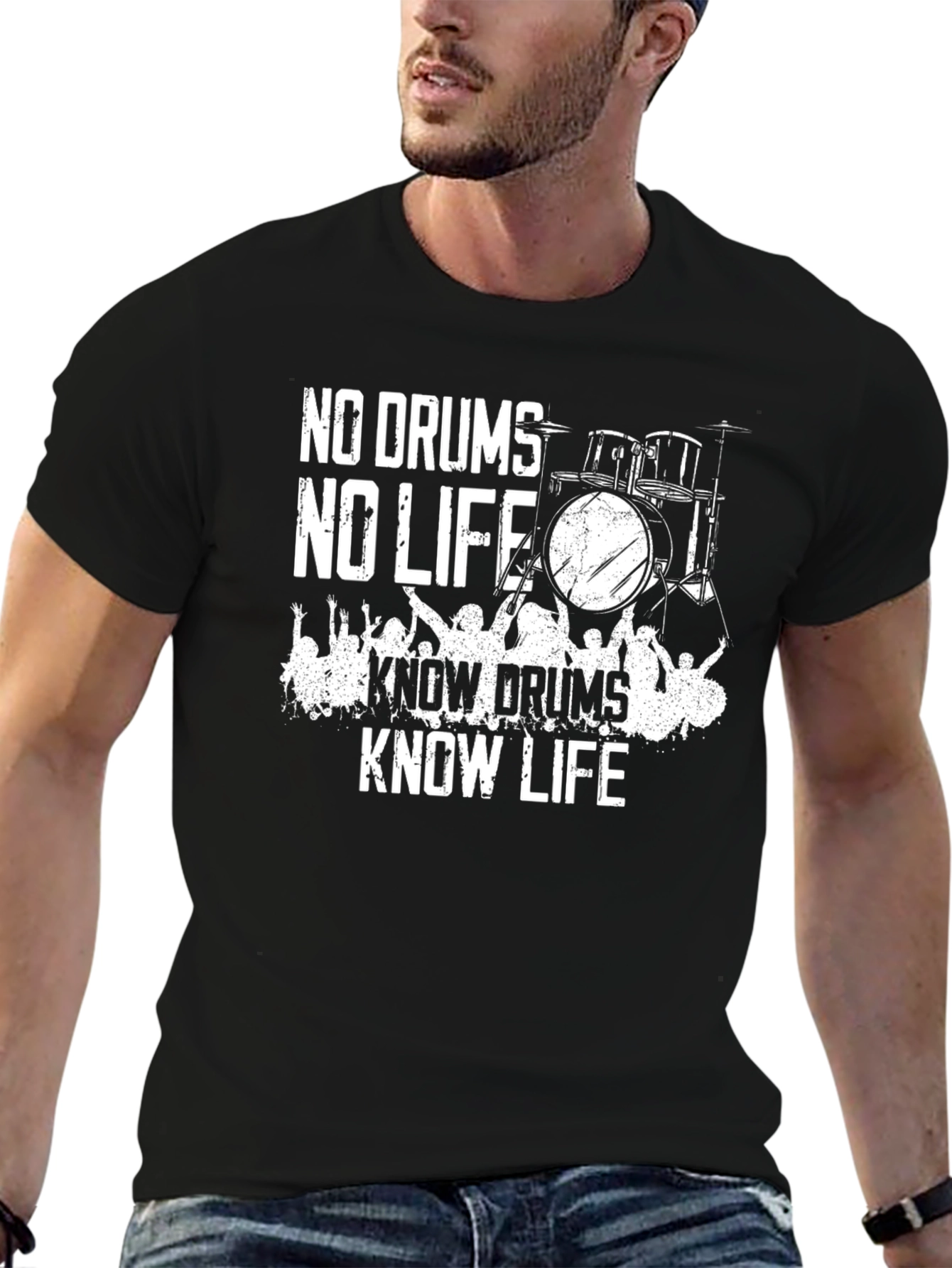 No Drums No Life Mens Graphic Tee
