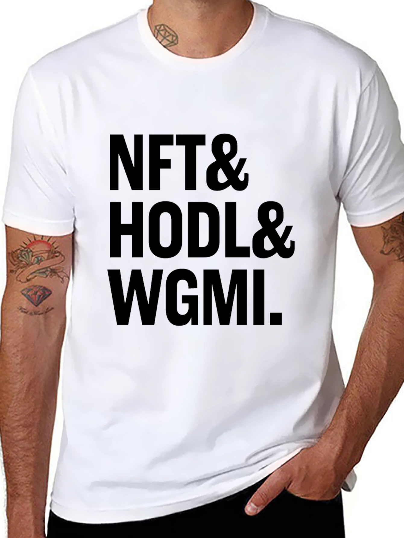 NFT HODL WGMI Black Crypto T-Shirt