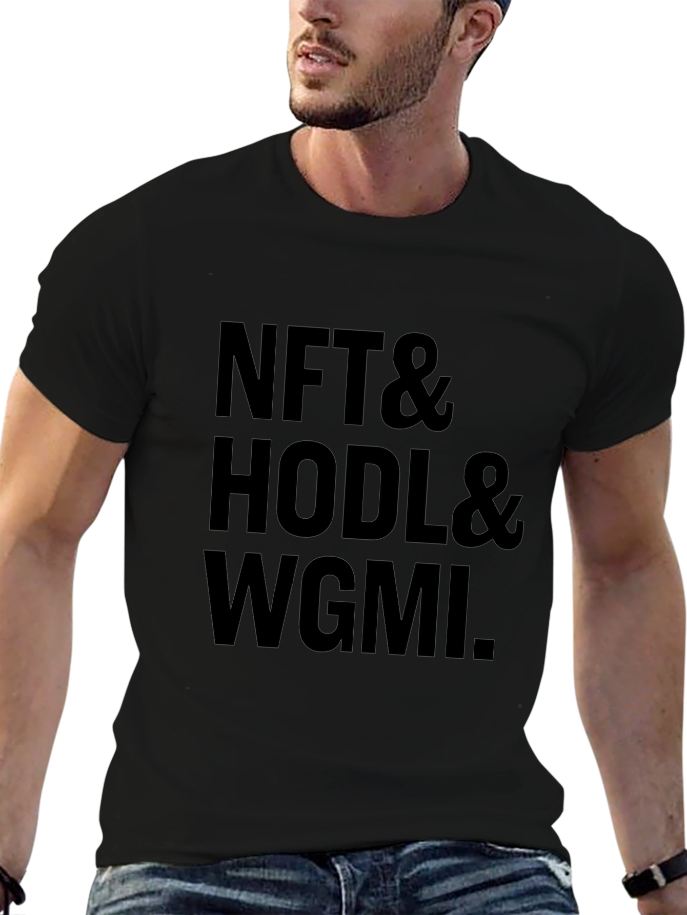 NFT HODL WGMI Black Crypto T-Shirt