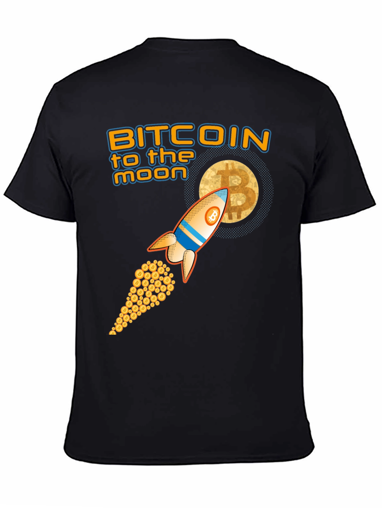 Bitcoin to the Moon Graphic Tee