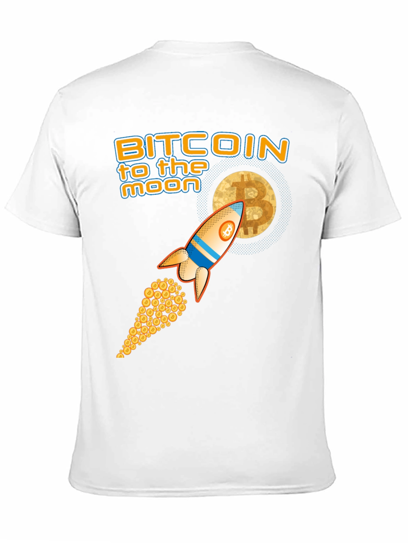 Bitcoin to the Moon Graphic Tee