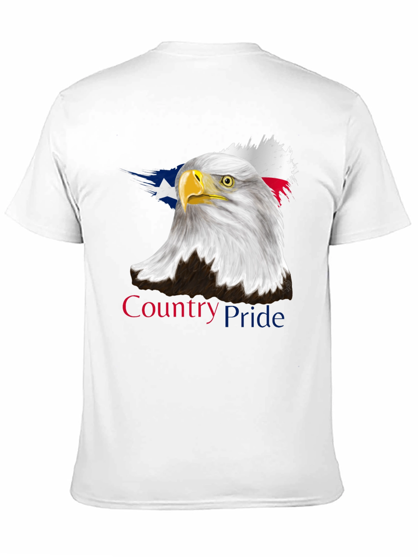 Country Pride Eagle Graphic Tee - Patriotic Black T-Shirt