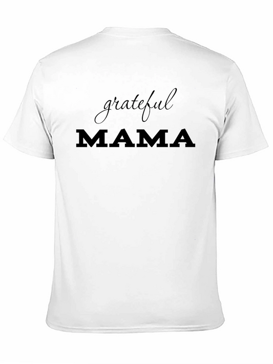 Grateful Mama Black Graphic T-Shirt