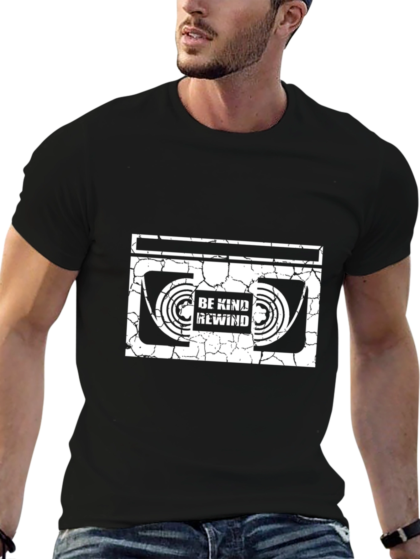 Retro Cassette T-Shirt: Be Kind Rewind