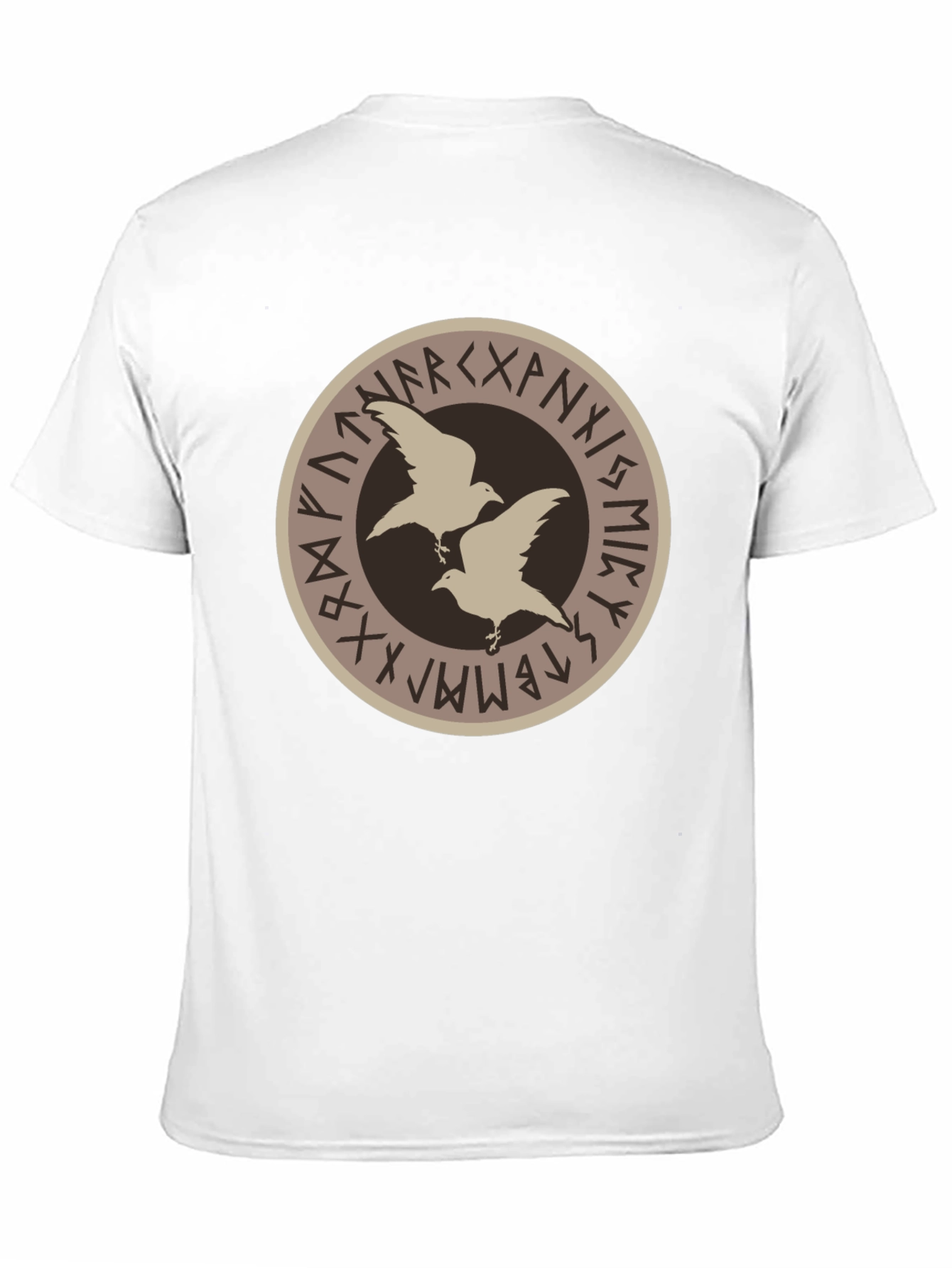 Viking Ravens Runes Black T-Shirt