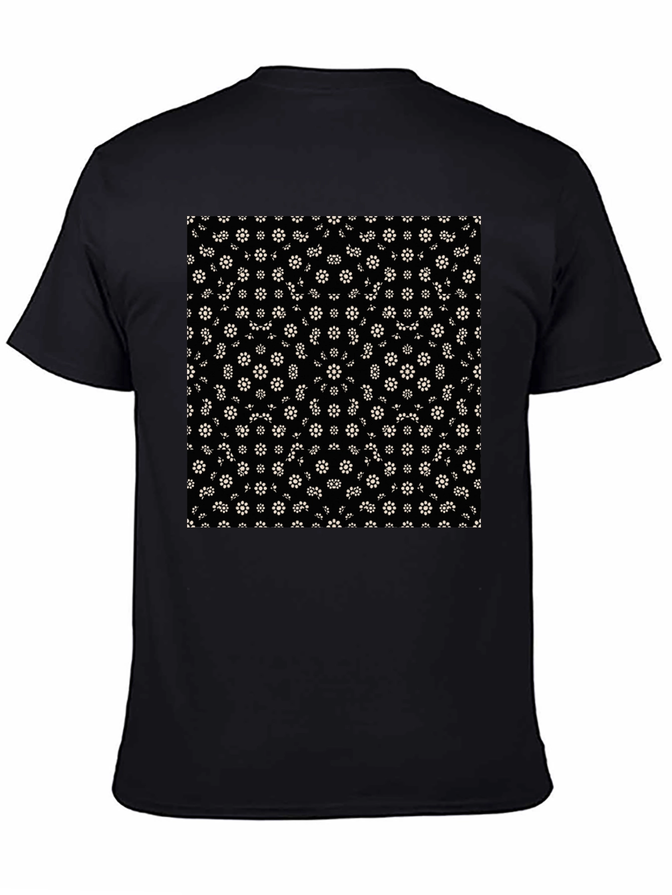 Floral Print Black T-Shirt - Stylish Everyday Wear
