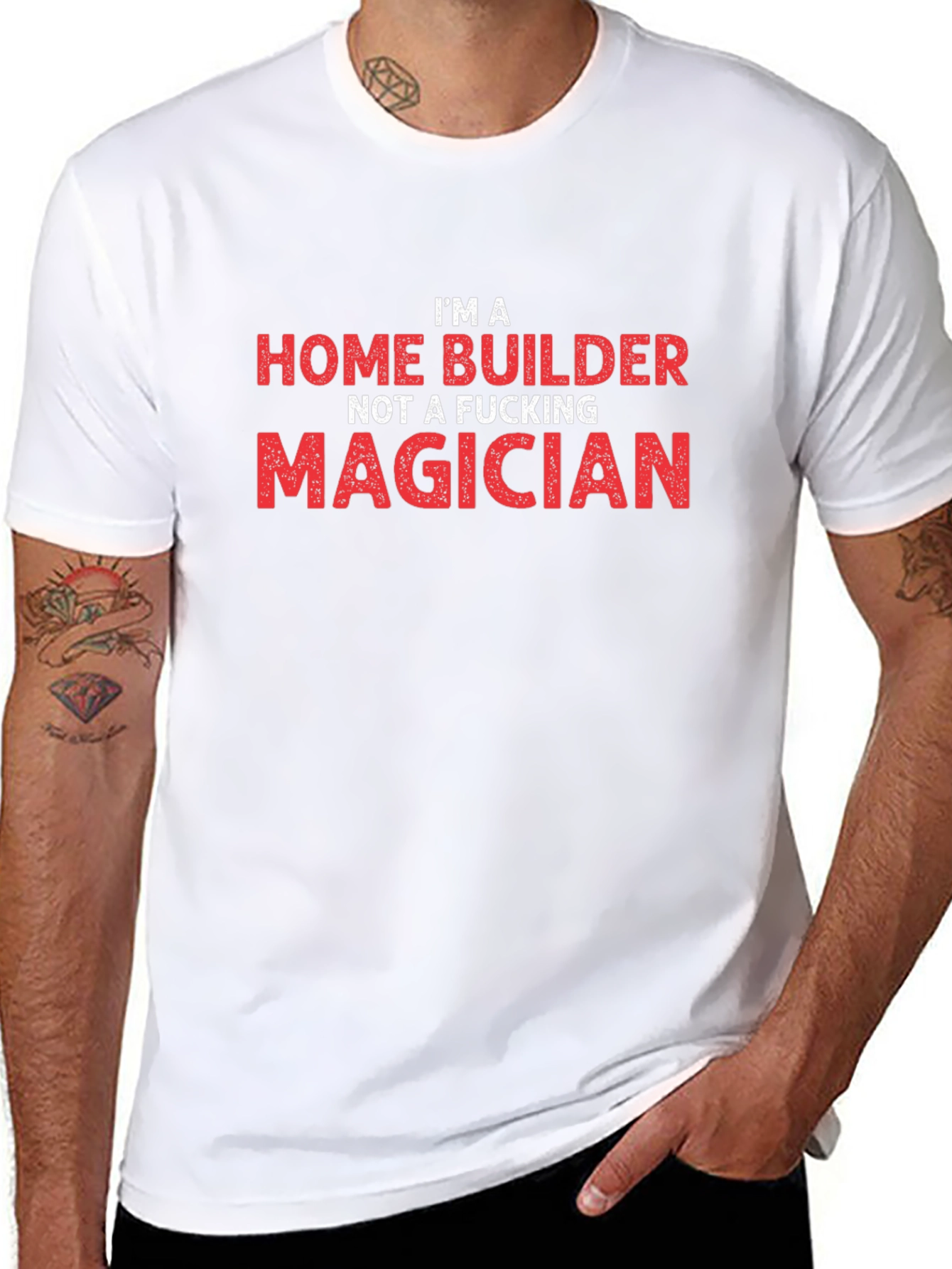Home Builder T-Shirt - Funny Construction Worker Tee