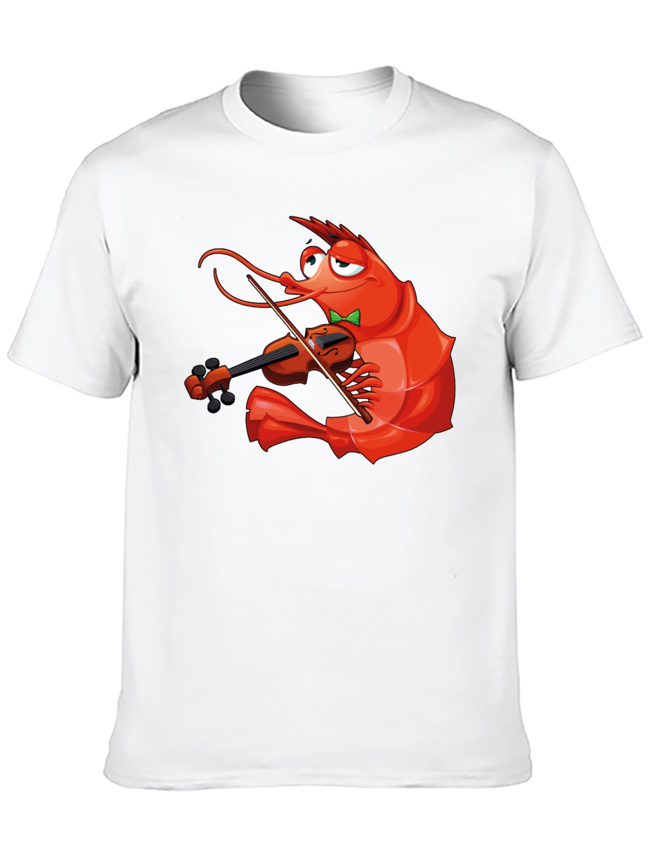 Shrimp Violinist T-Shirt - Funny Music Lover Tee