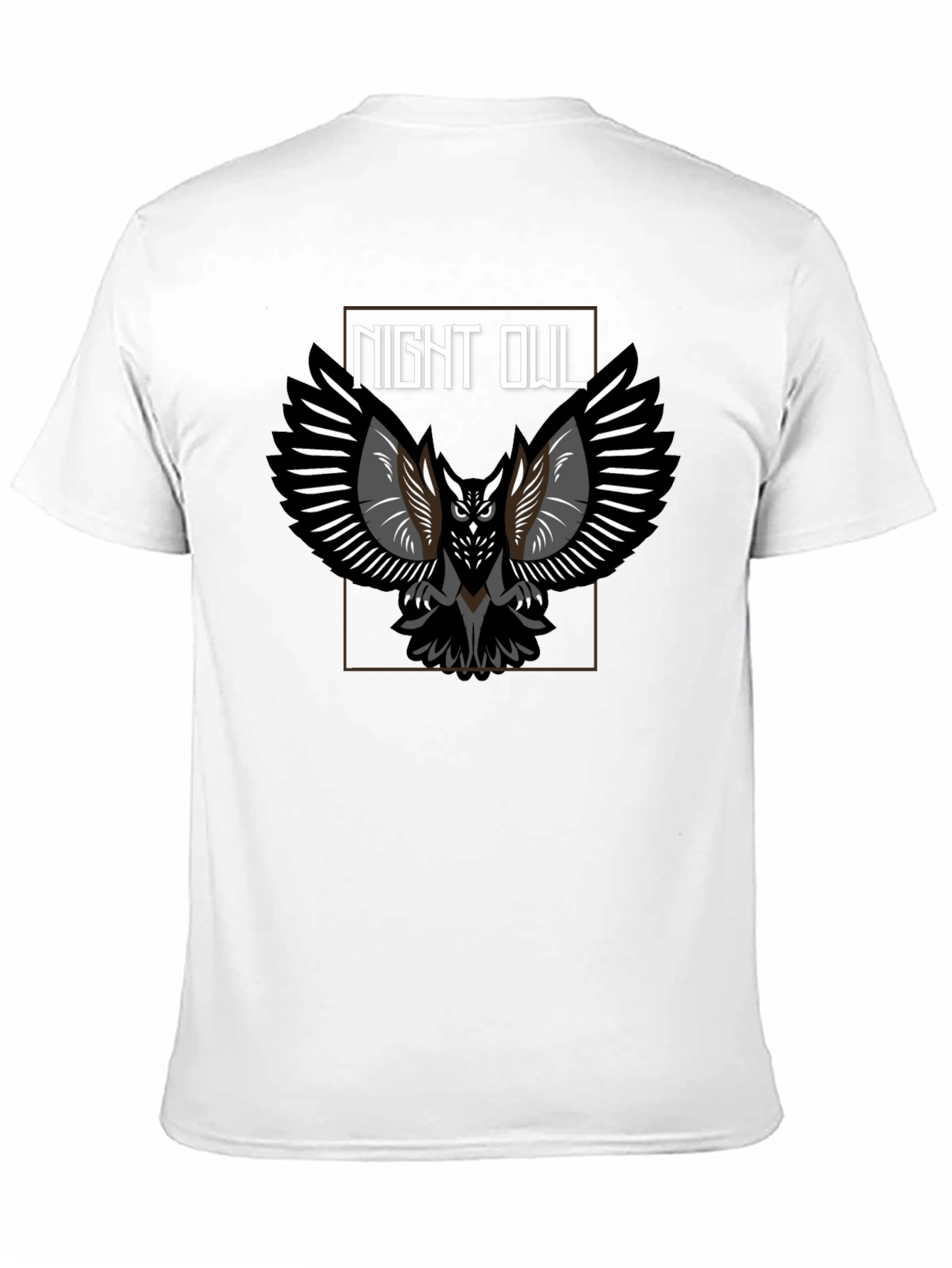 Night Owl Graphic Tee - Black Cotton Blend