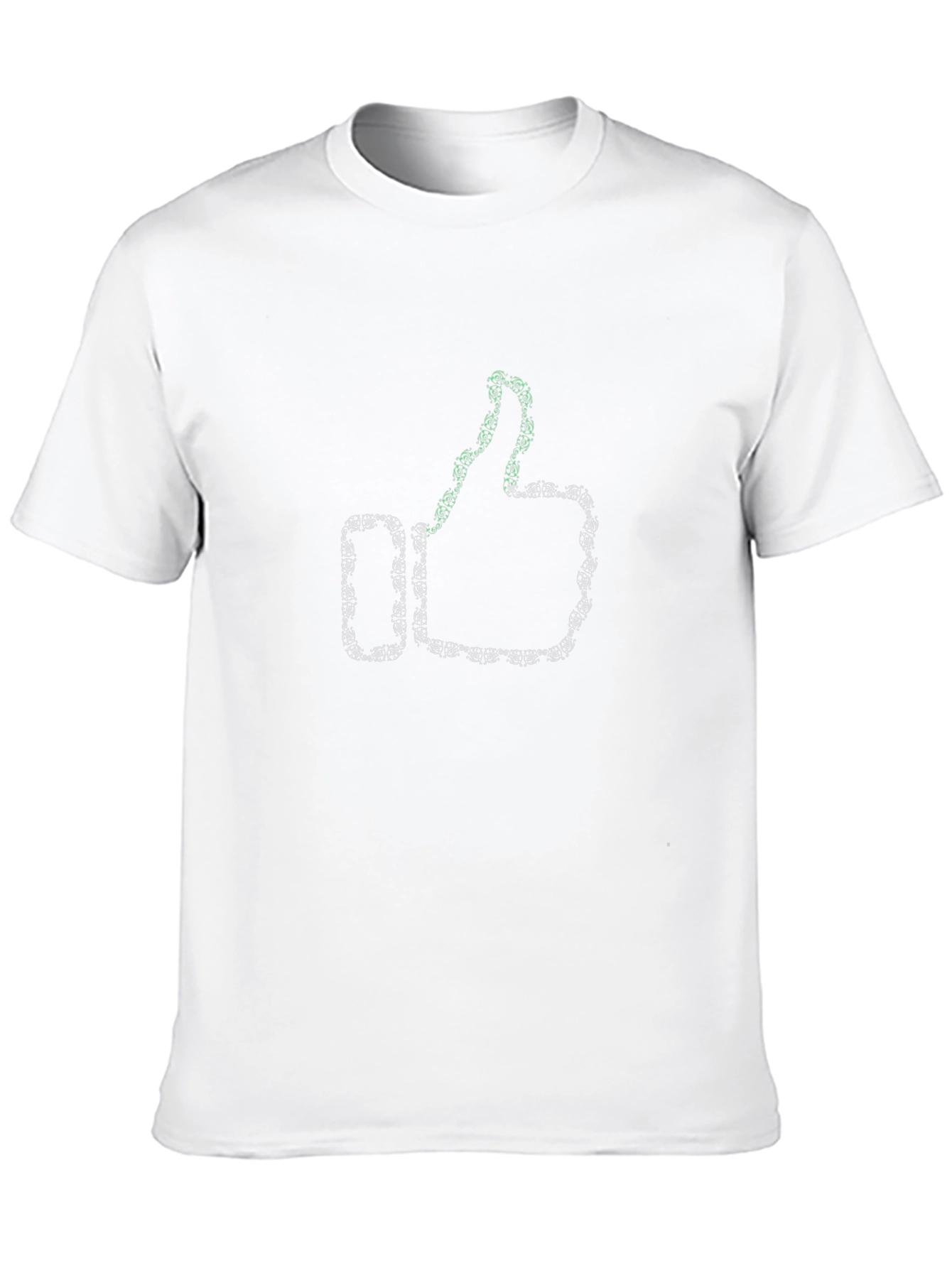 Cool Thumbs Up Graphic Tee - Black Cotton T-Shirt