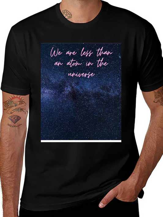 Cosmic Universe Graphic Tee - Soft Black T-Shirt