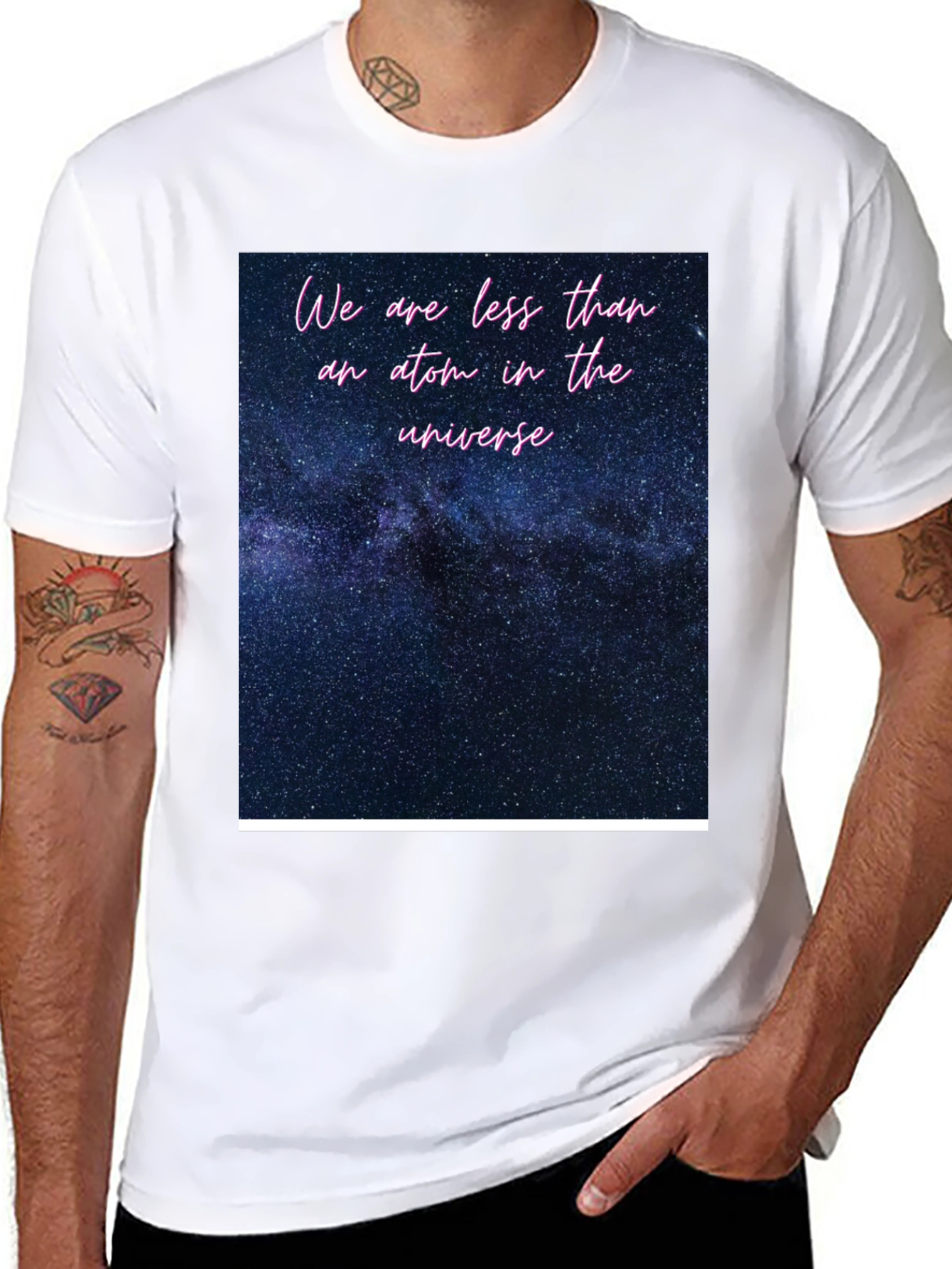 Cosmic Universe Graphic Tee - Soft Black T-Shirt