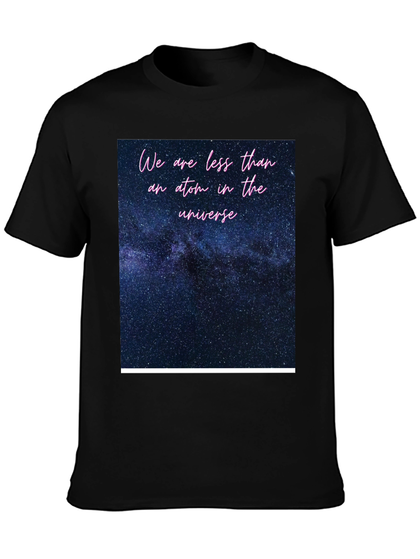 Cosmic Universe Graphic Tee - Soft Black T-Shirt