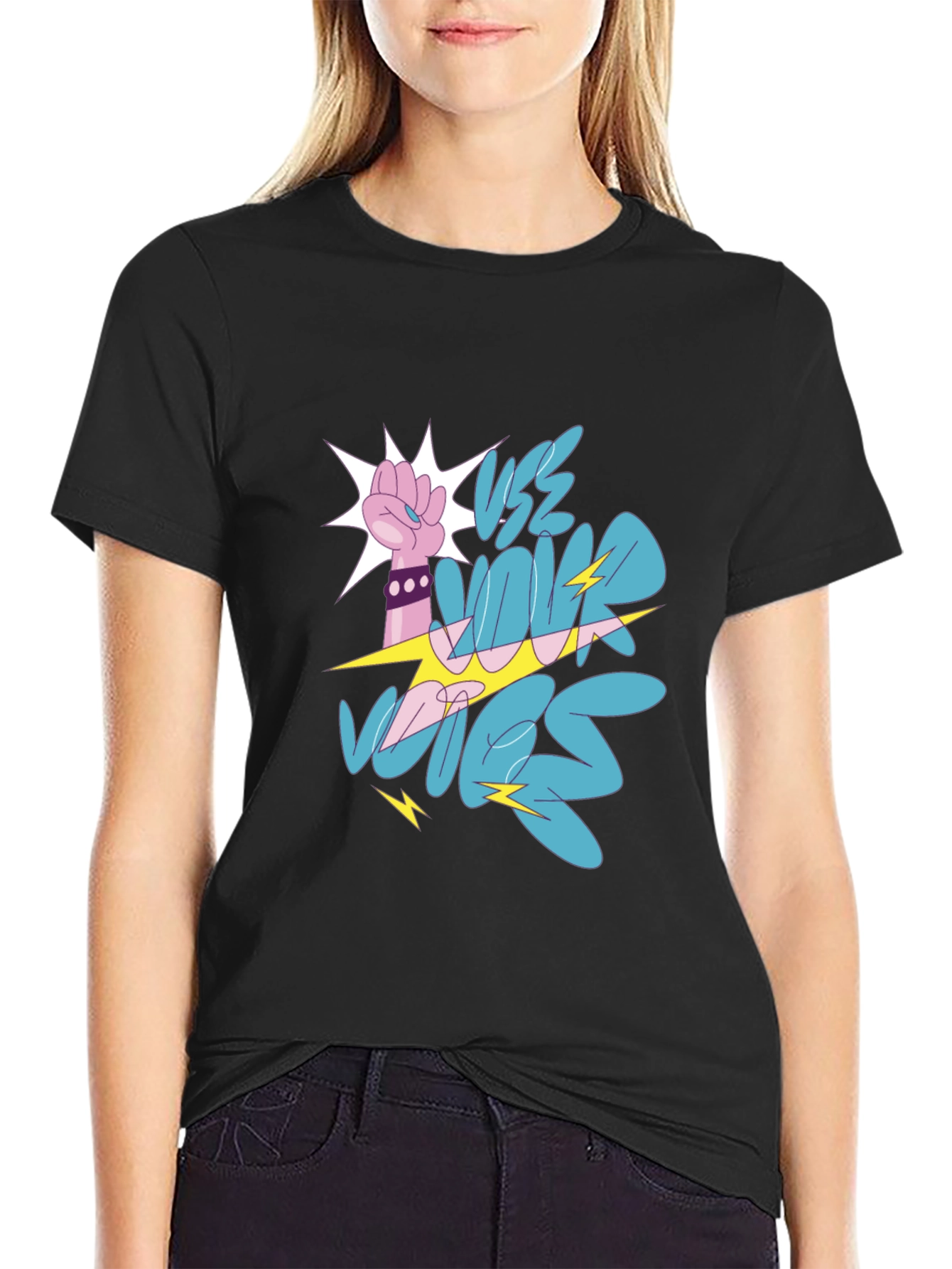 Vote Fist Graphic Tee - Bold Statement Shirt