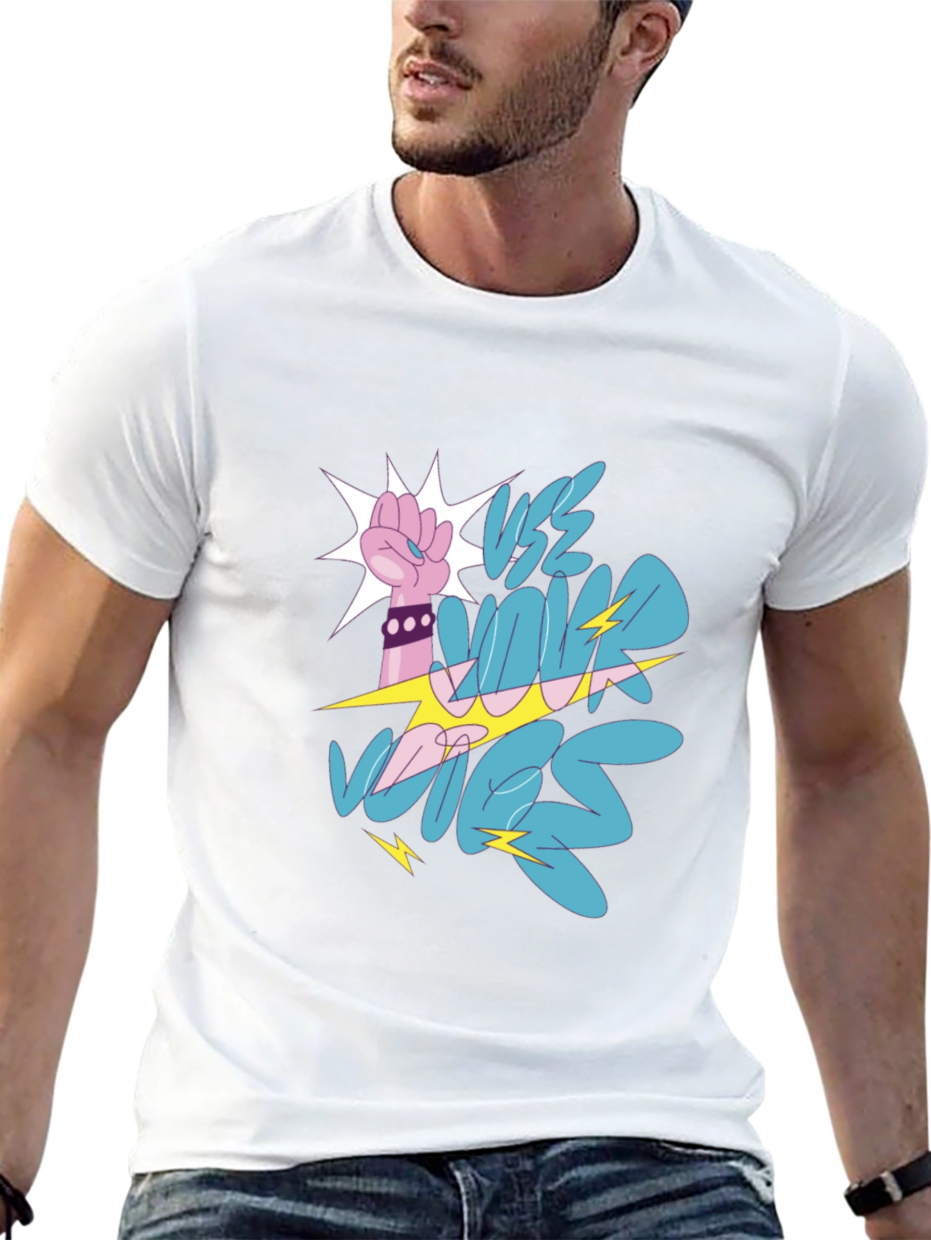 Vote Fist Graphic Tee - Bold Statement Shirt