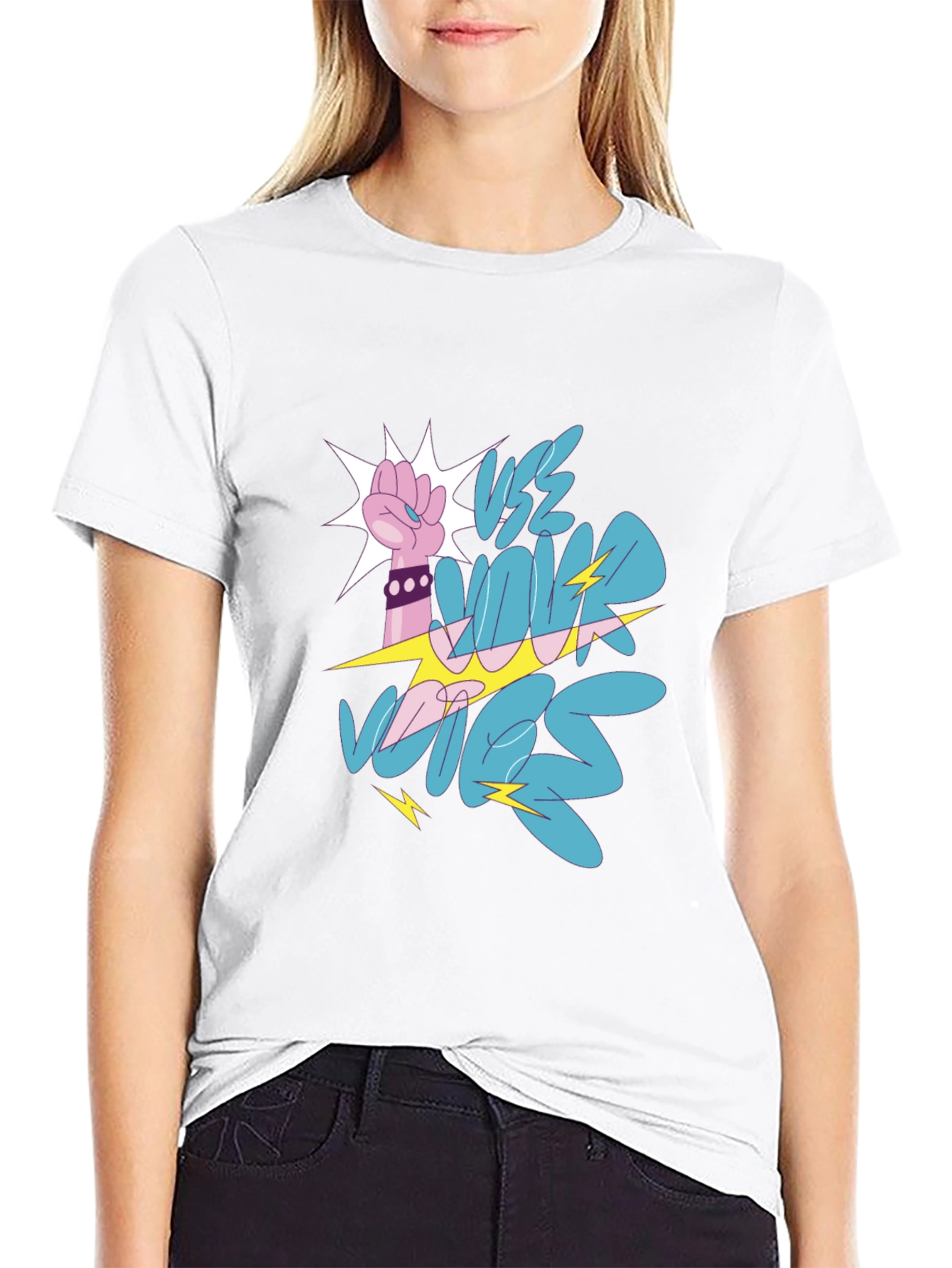 Vote Fist Graphic Tee - Bold Statement Shirt