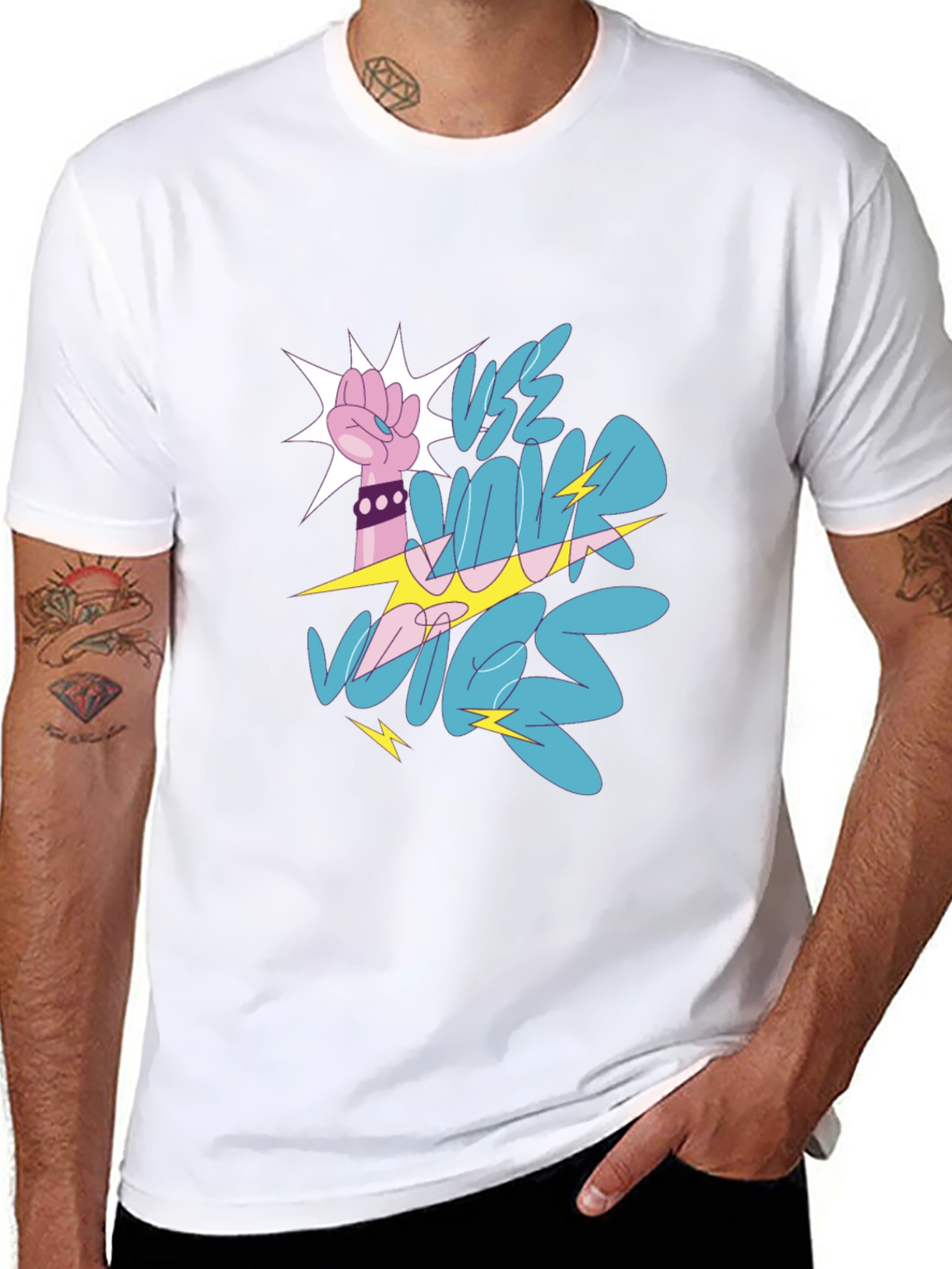 Vote Fist Graphic Tee - Bold Statement Shirt