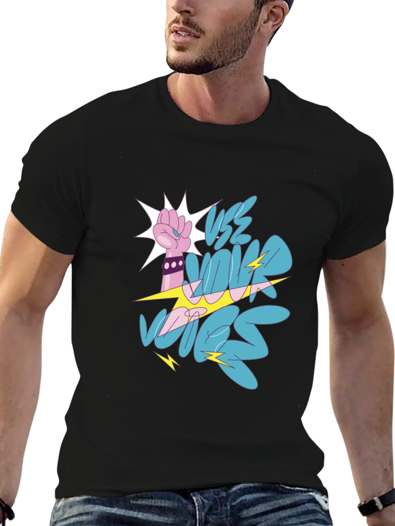 Vote Fist Graphic Tee - Bold Statement Shirt