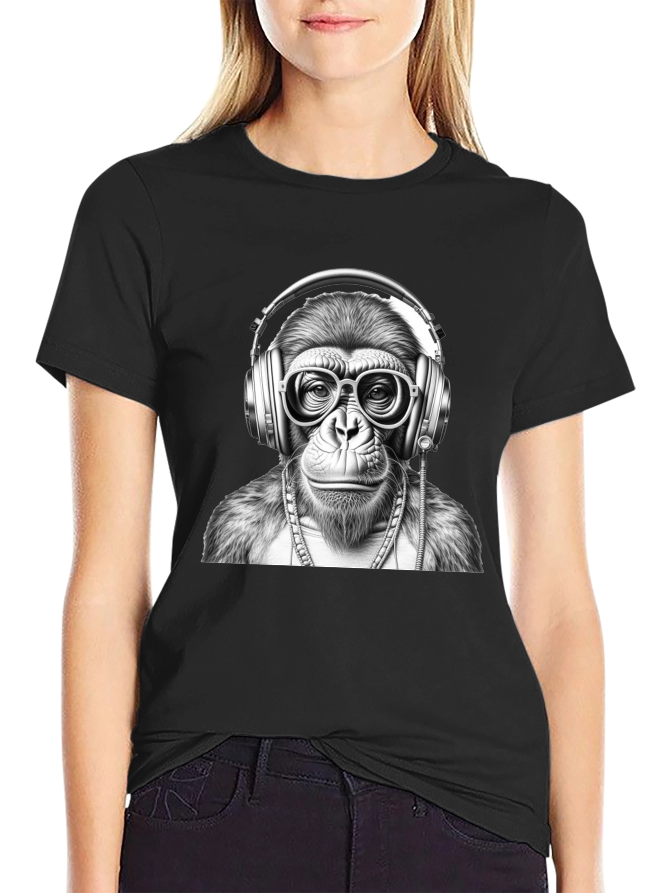 Cool Monkey DJ Graphic Tee