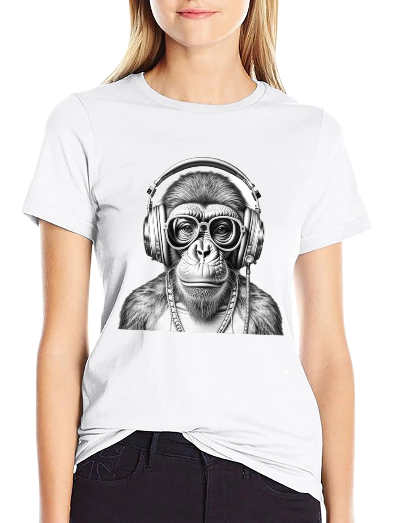 Cool Monkey DJ Graphic Tee
