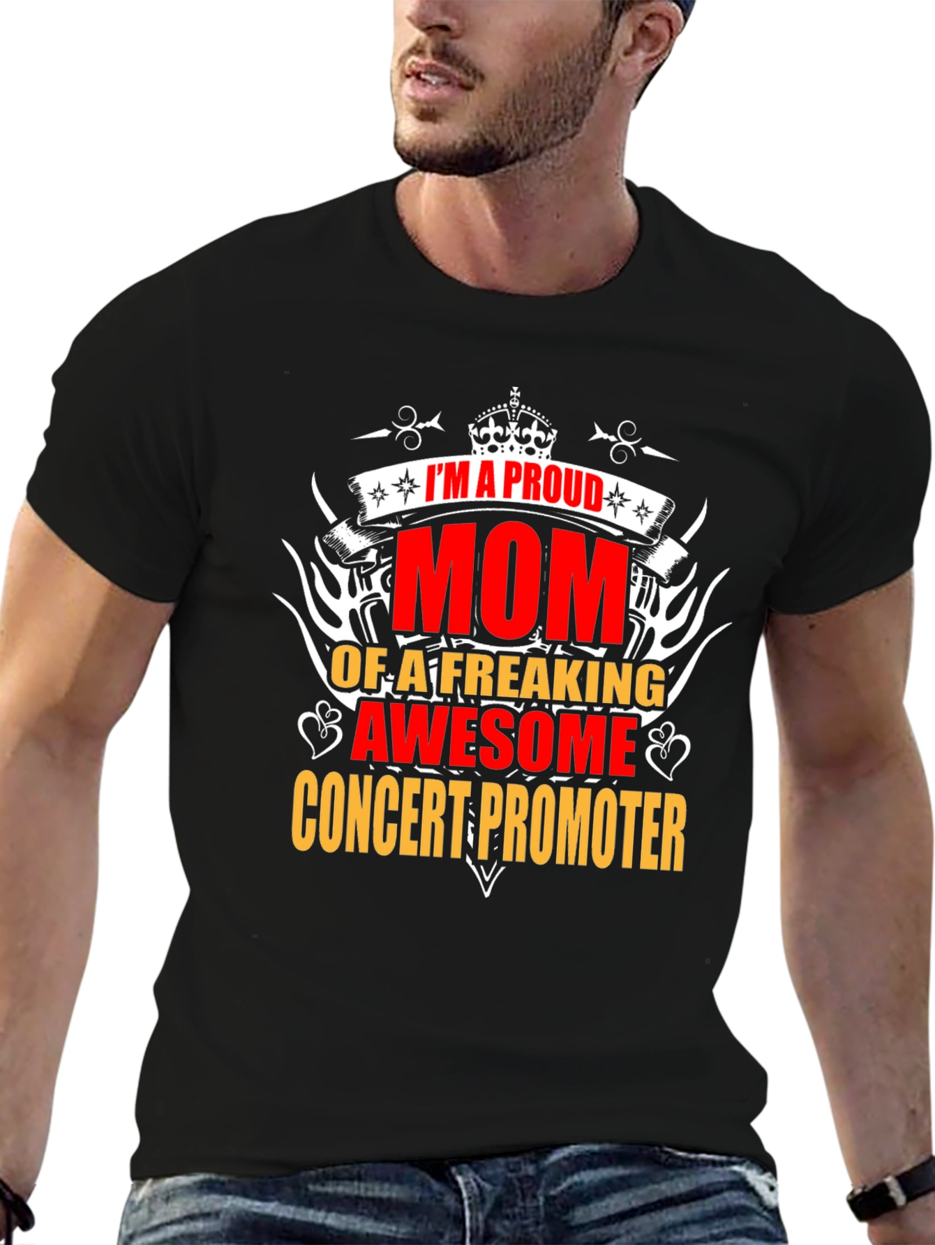 Proud Mom Concert Promoter T-Shirt - Awesome Graphic Tee