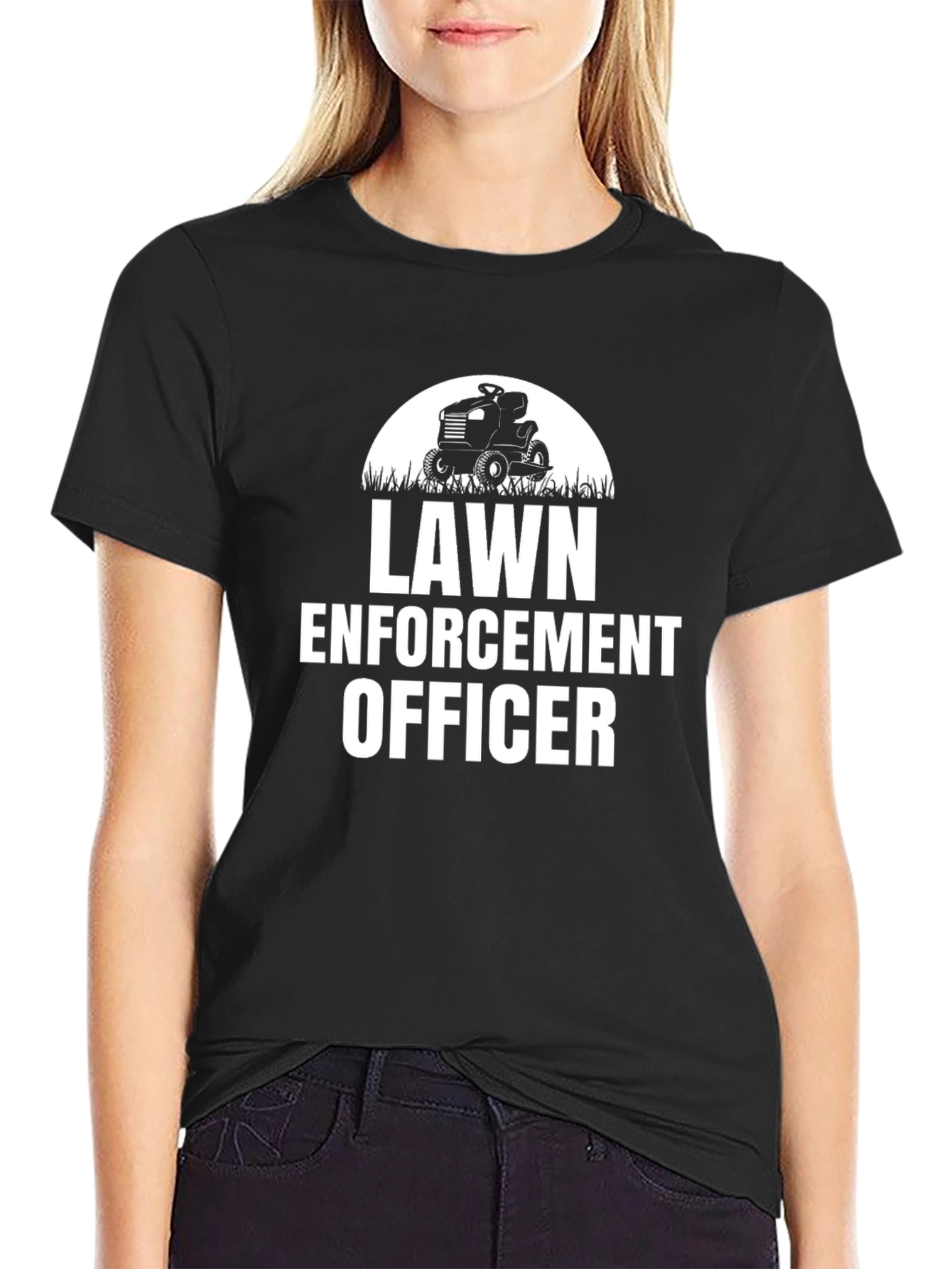 Lawn Enforcement Officer T-Shirt Funny Gardener Gift