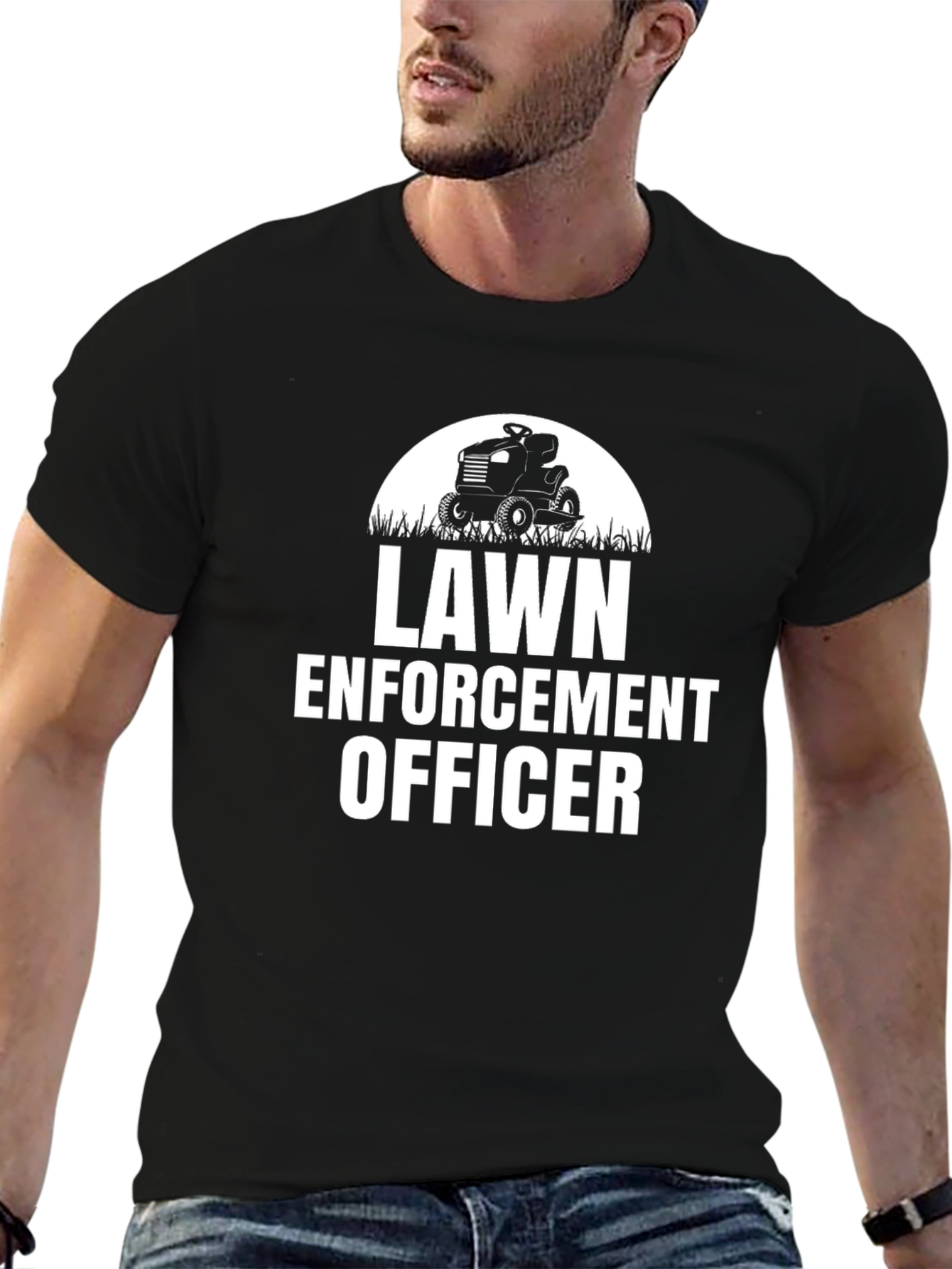 Lawn Enforcement Officer T-Shirt Funny Gardener Gift