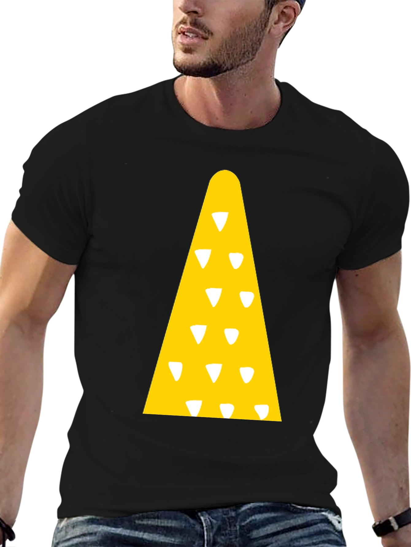 Novelty Triangle Pattern T-Shirt