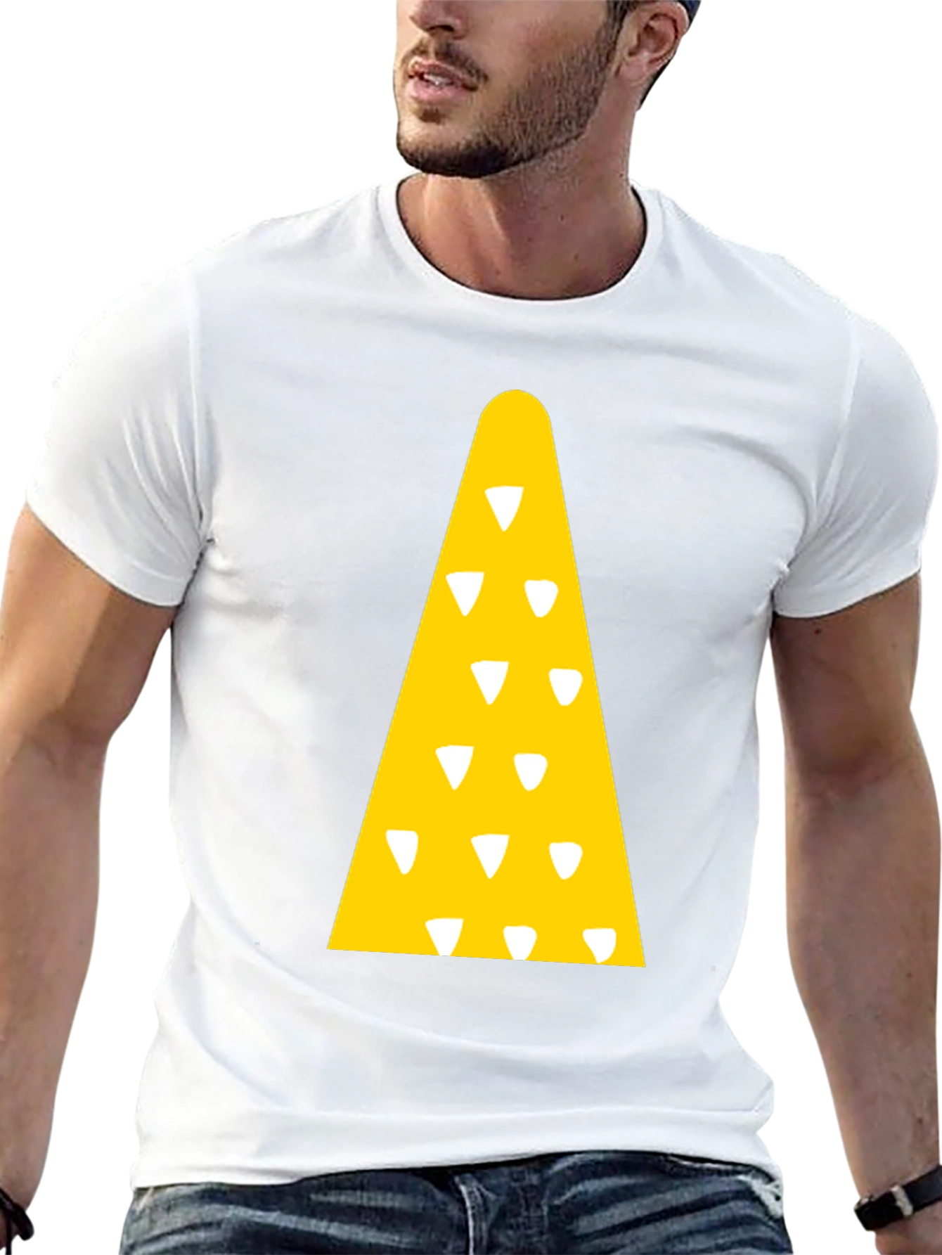 Novelty Triangle Pattern T-Shirt