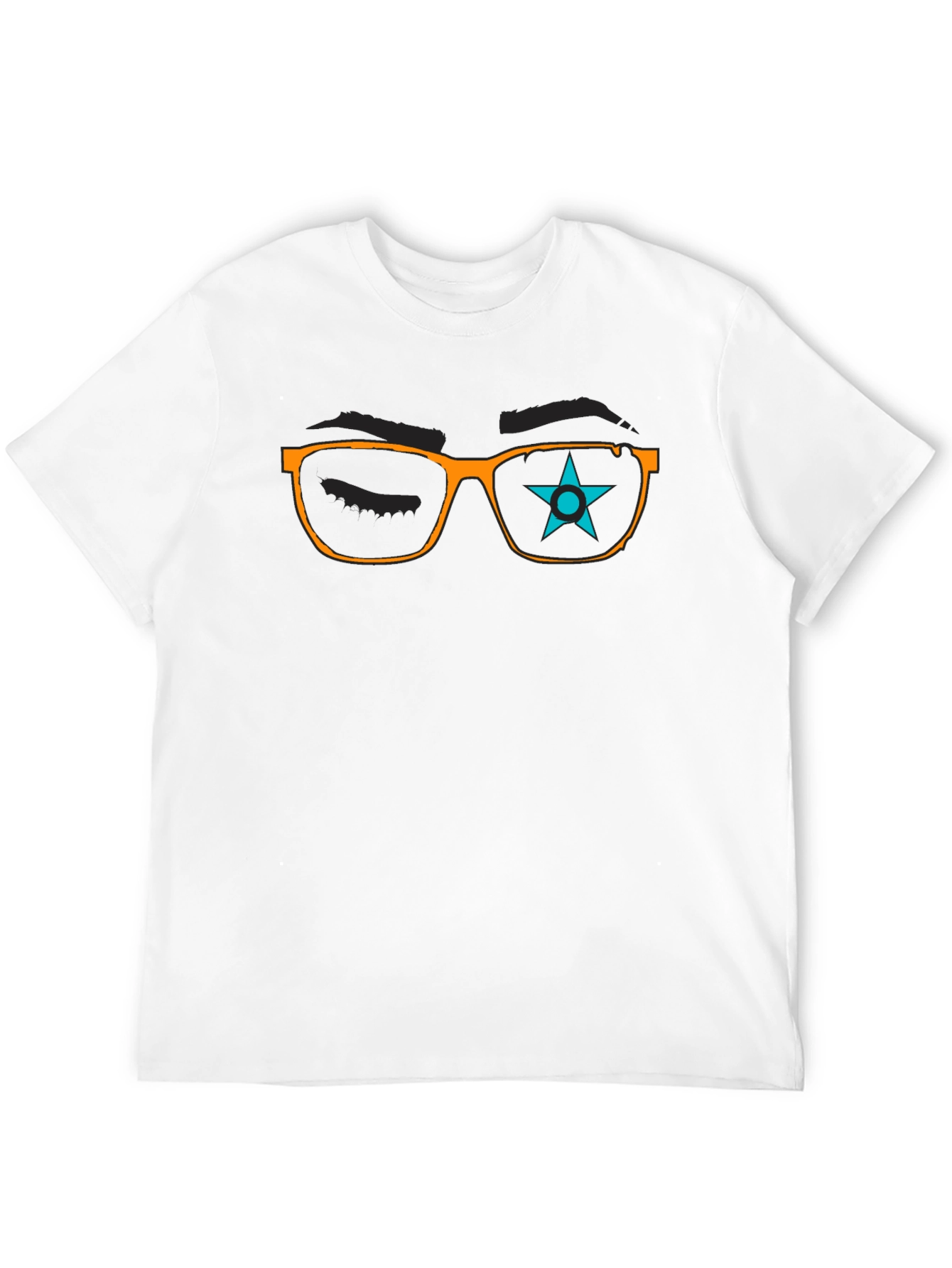 Star Eyeglasses Graphic T-Shirt