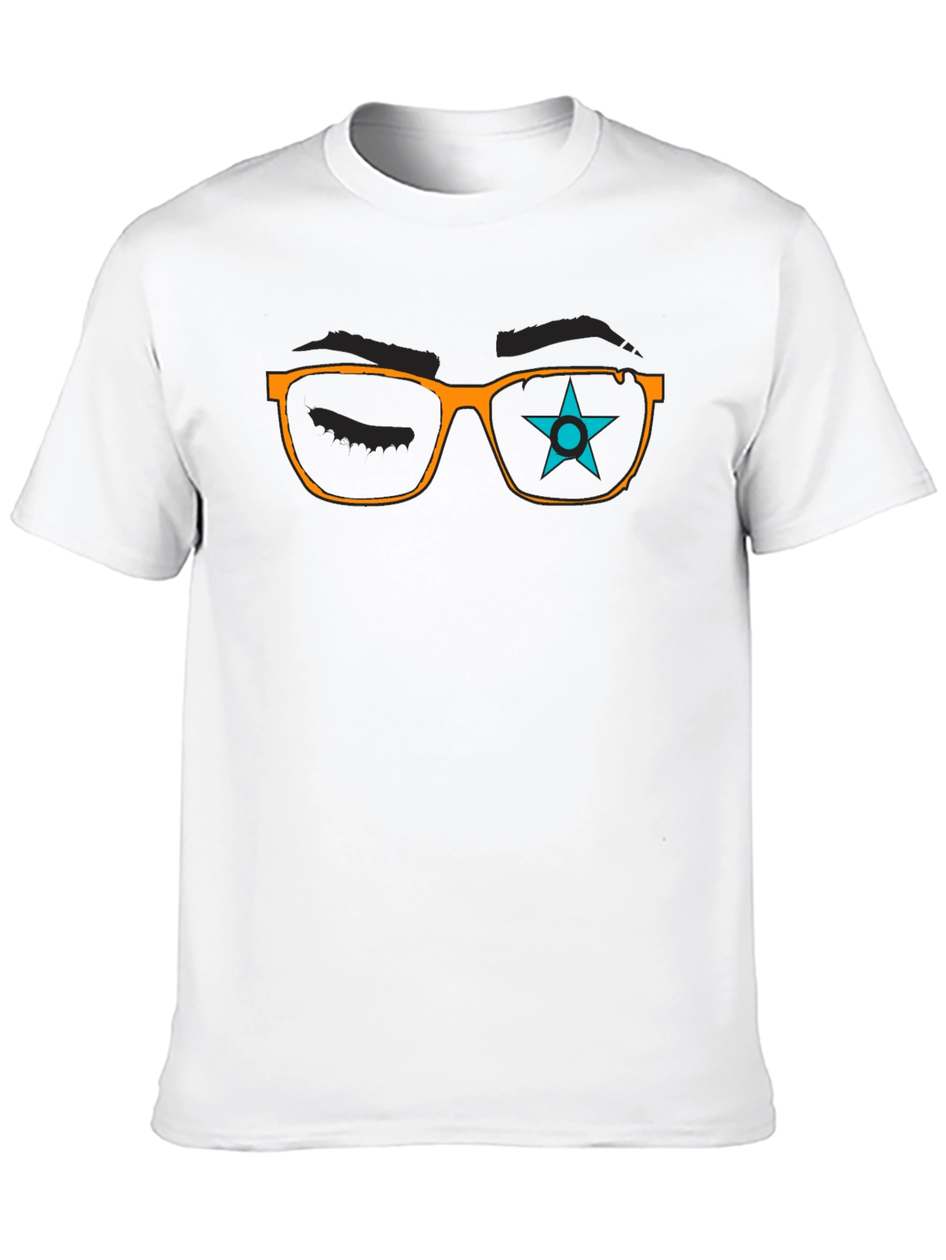 Star Eyeglasses Graphic T-Shirt