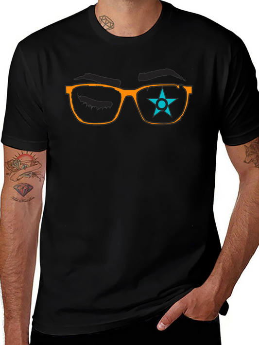 Star Eyeglasses Graphic T-Shirt