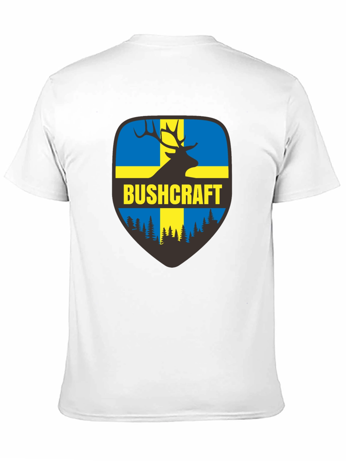 Bushcraft Sweden Flag Deer T-Shirt