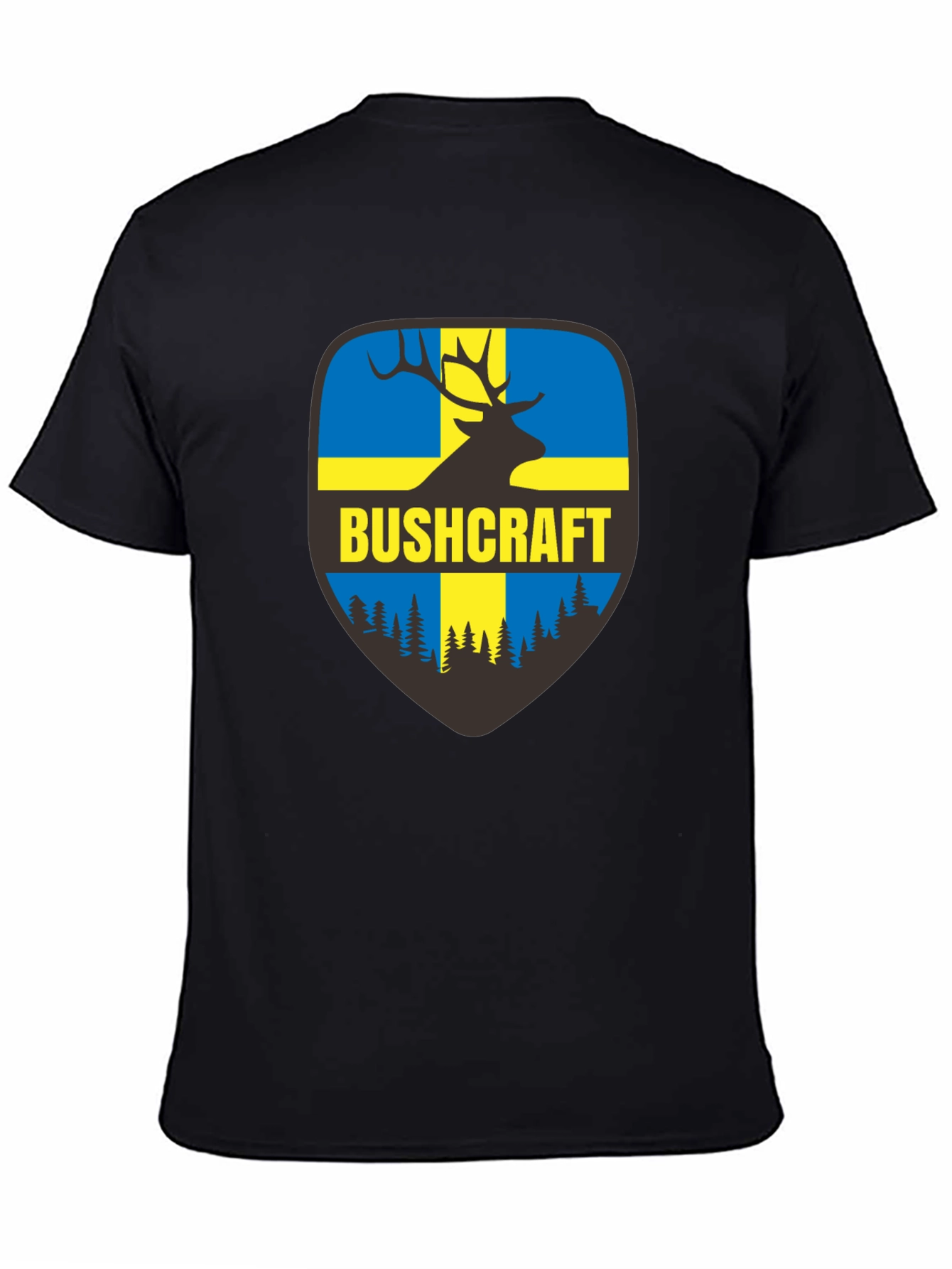 Bushcraft Sweden Flag Deer T-Shirt