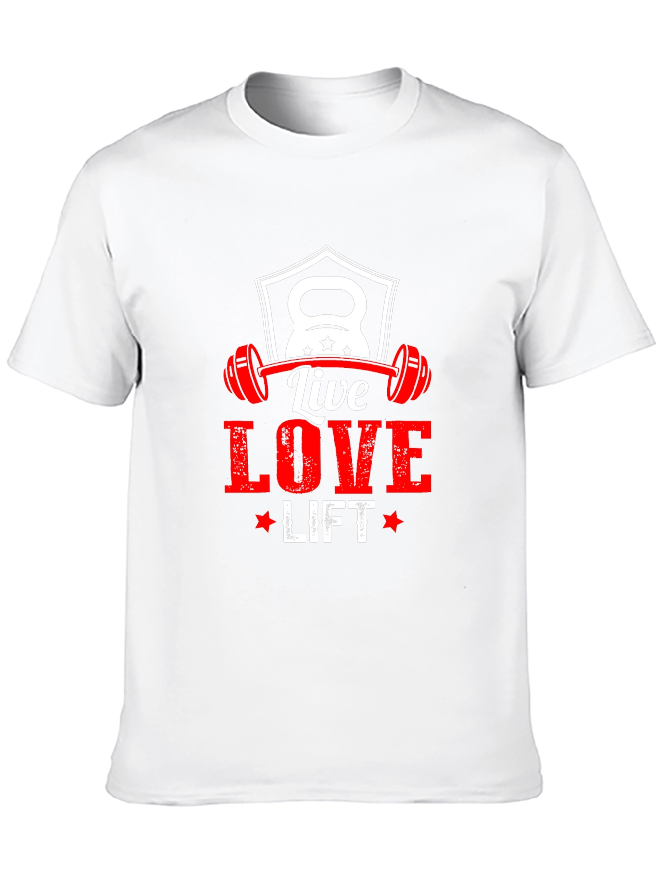 Live Love Lift Black T-Shirt - Gym Fitness Motivation