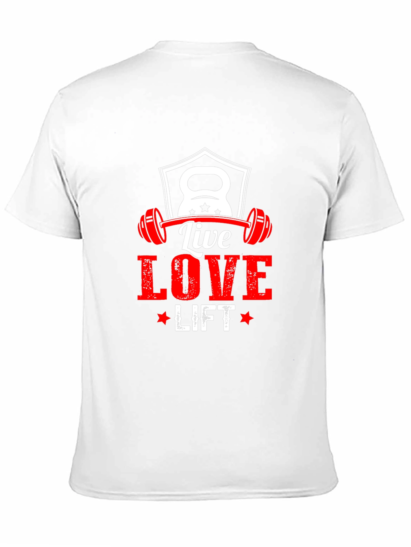 Live Love Lift Black T-Shirt - Gym Fitness Motivation