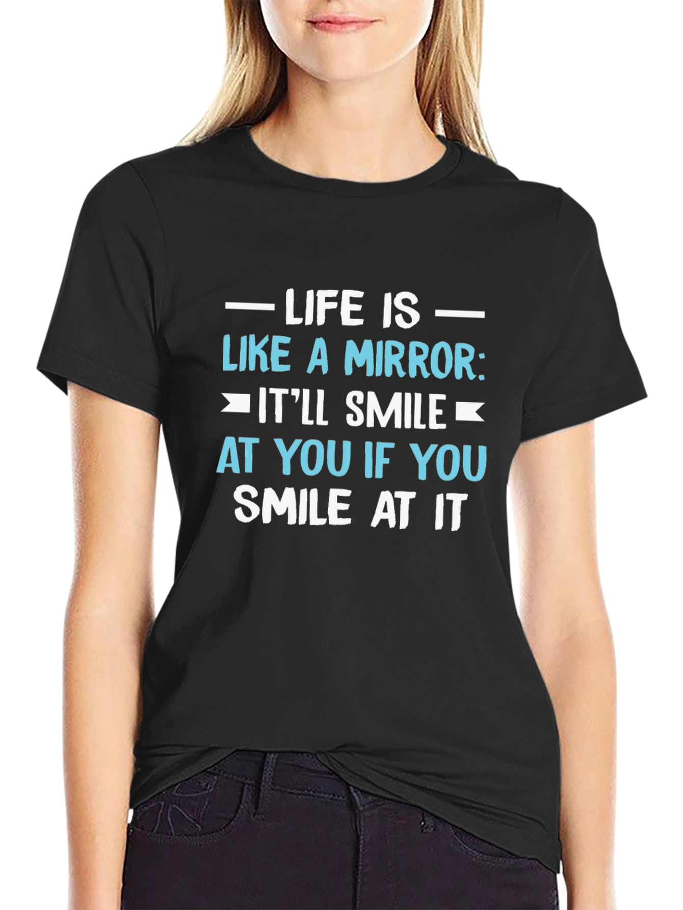 Life is Like a Mirror Graphic T-Shirt