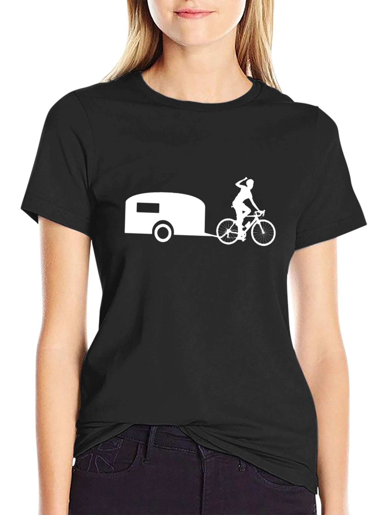 Cycling Camper T-Shirt - Adventure Road Trip Tee