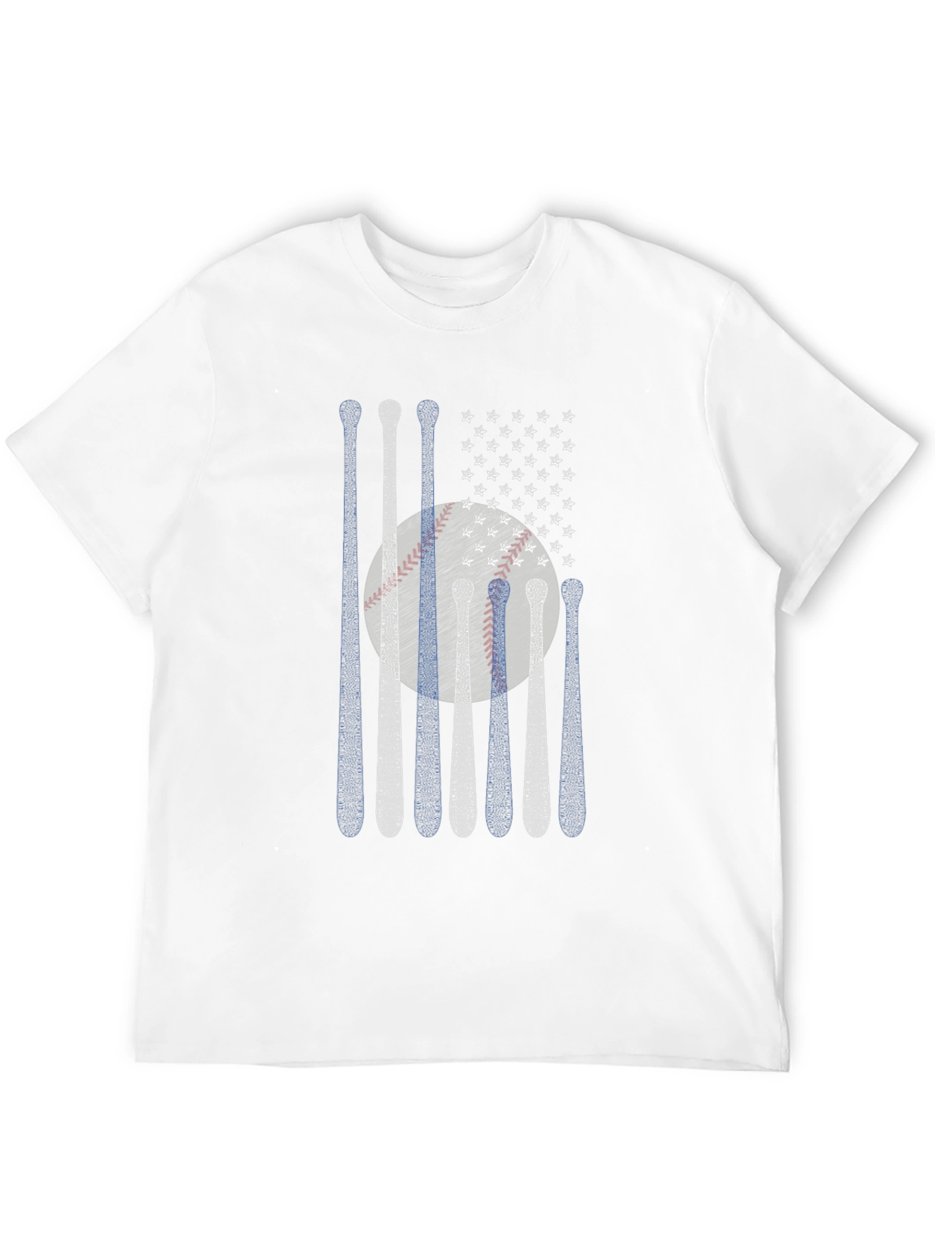 Baseball Bats American Flag T-Shirt