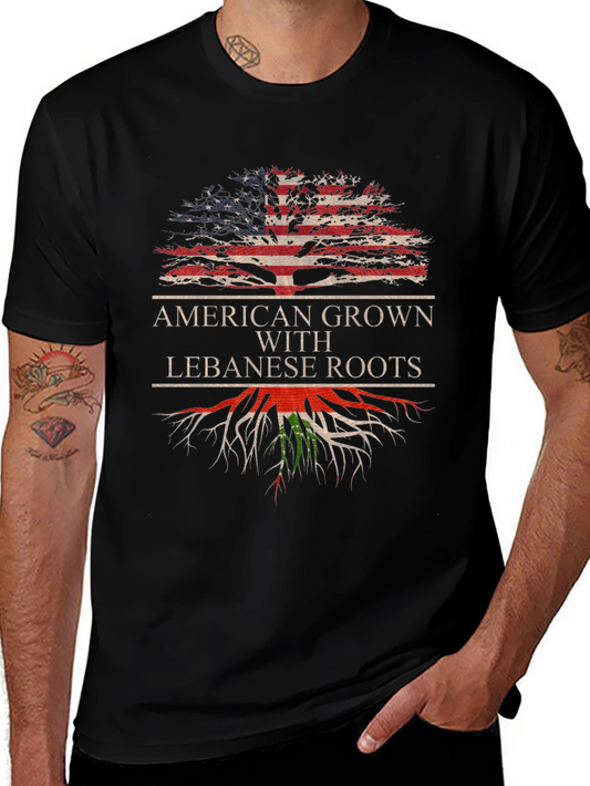 American Grown Lebanese Roots T-Shirt