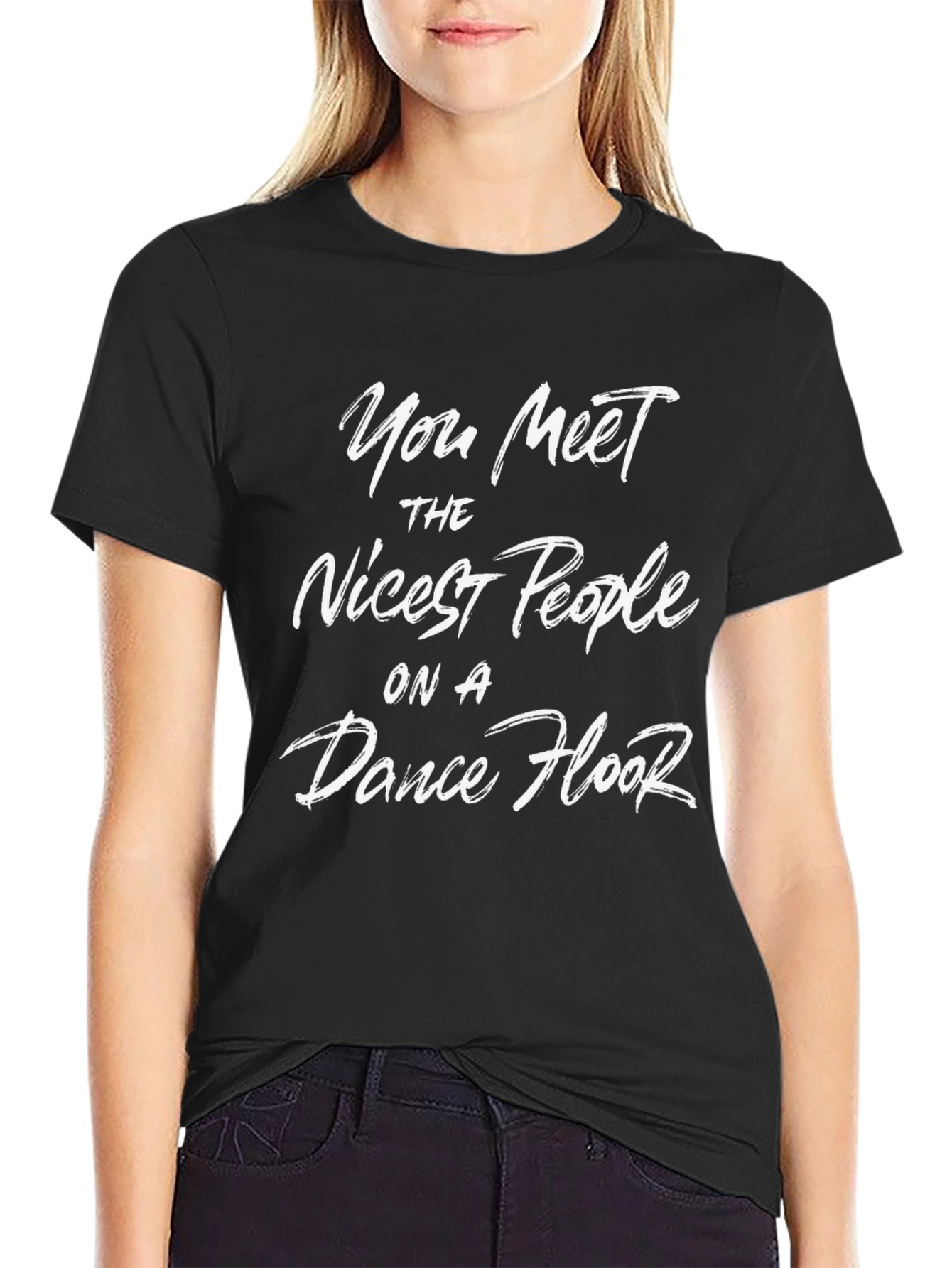Dance Floor People Graphic Tee - Black