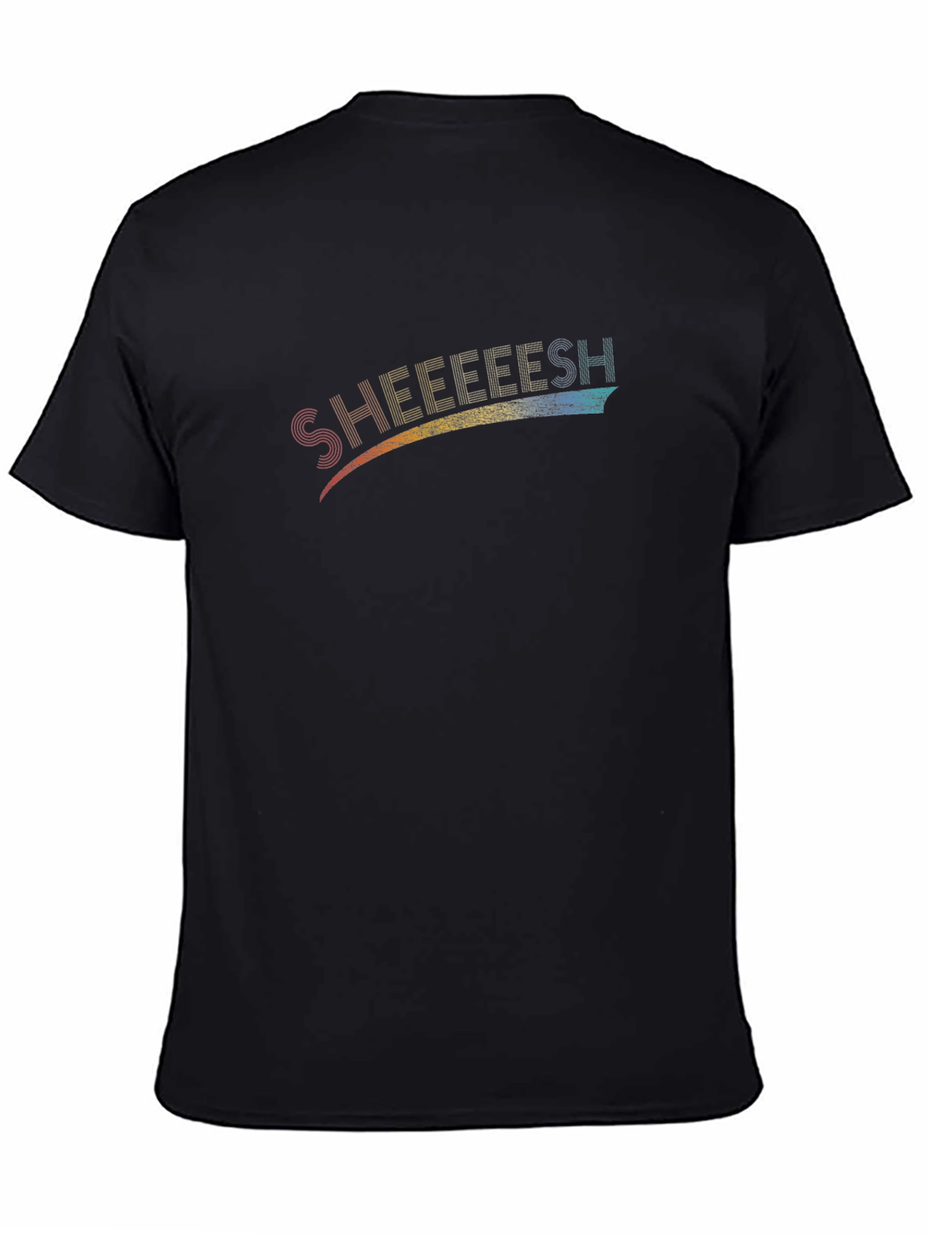 SHEEEESH Graphic Tee - Trendy Rainbow Design